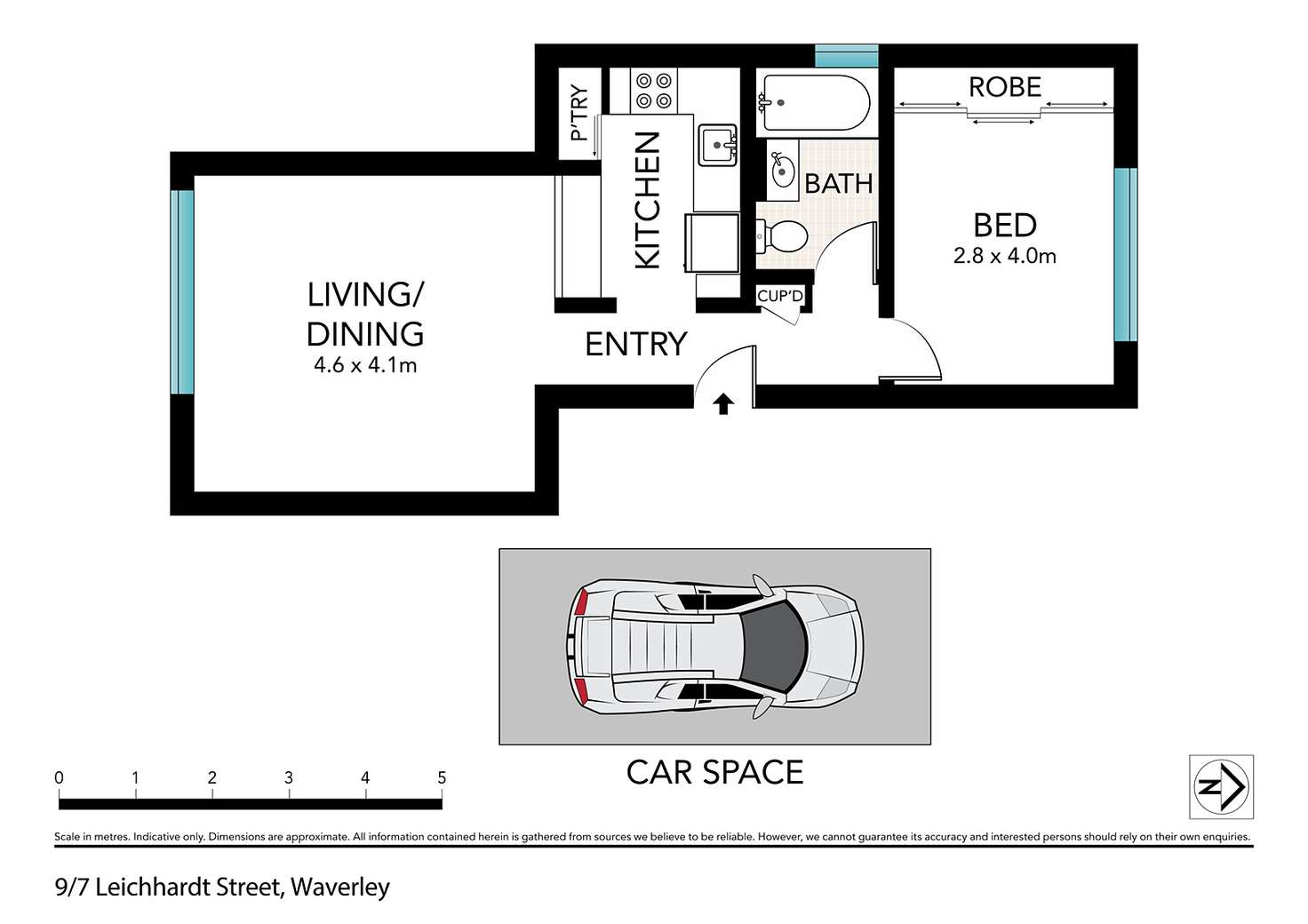 Floorplan of Homely apartment listing, 9/7 Leichhardt Street, Bronte NSW 2024