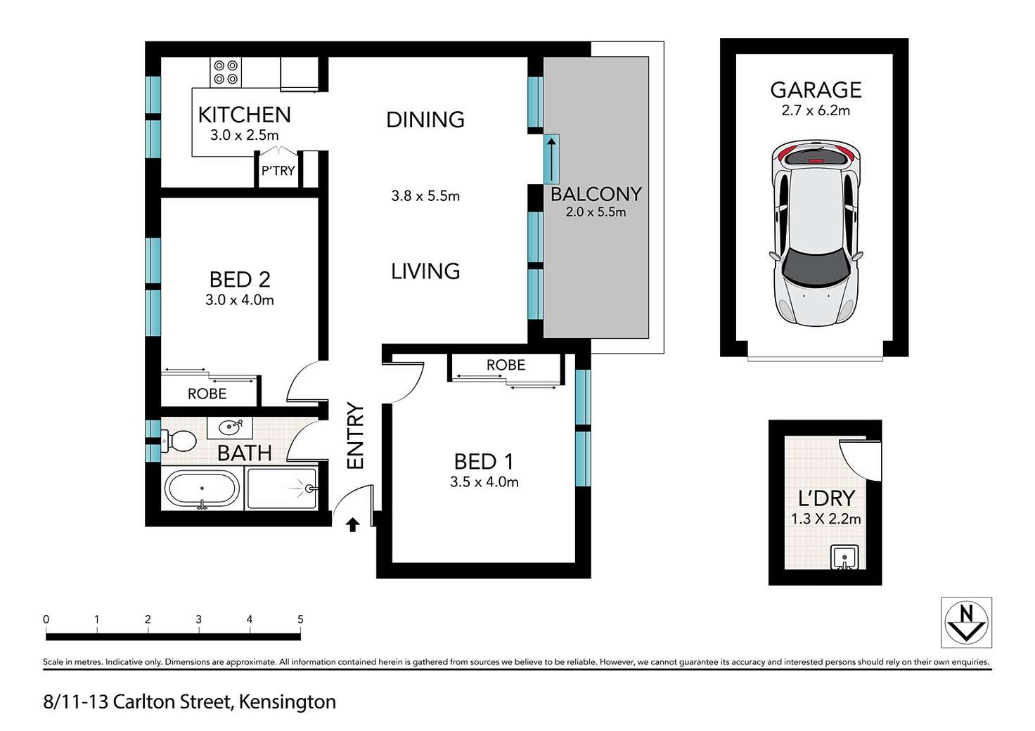 Floorplan of Homely apartment listing, 8/11-17 Carlton Street, Kensington NSW 2033