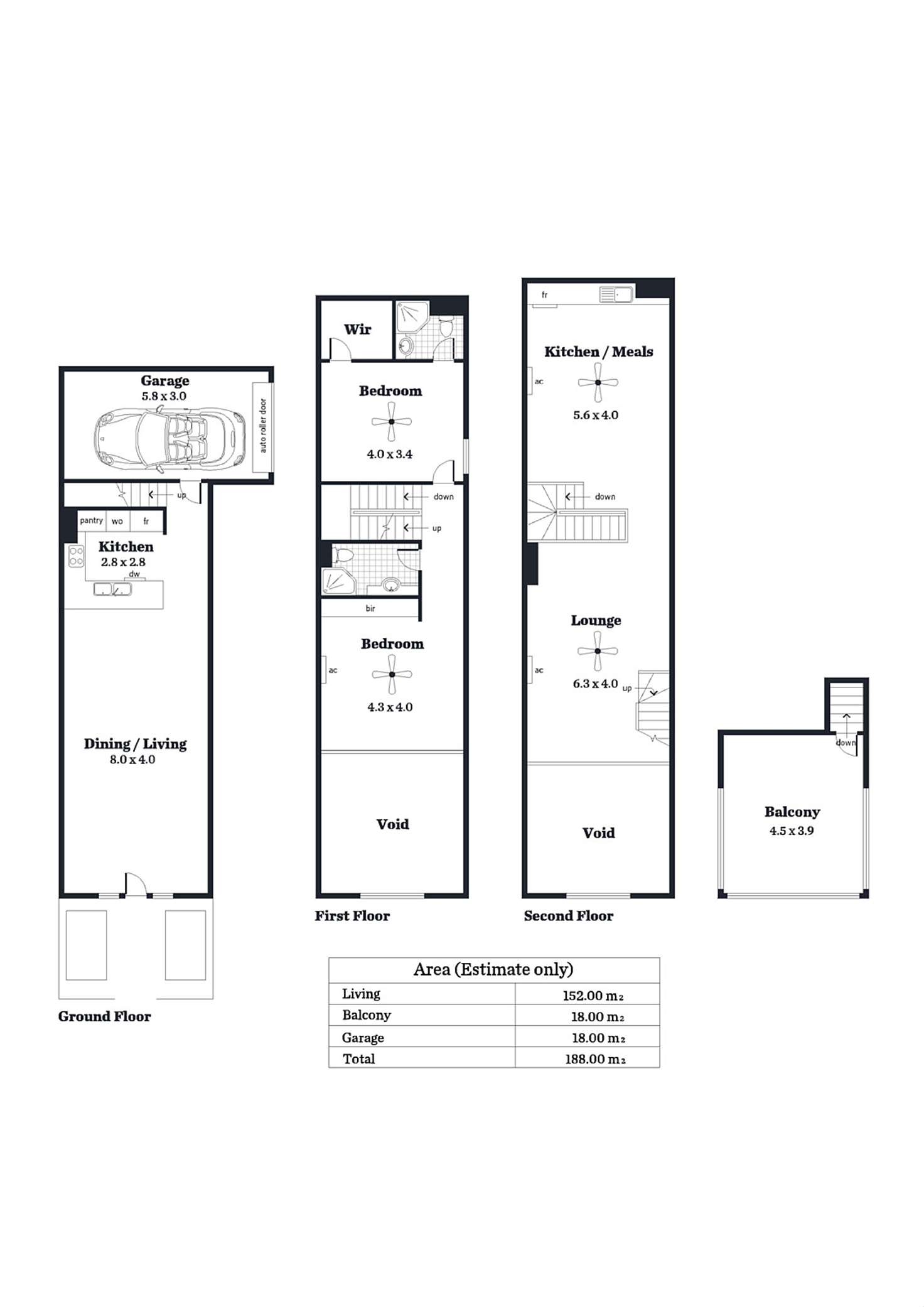 Floorplan of Homely townhouse listing, 19 Elm Avenue, Mile End SA 5031