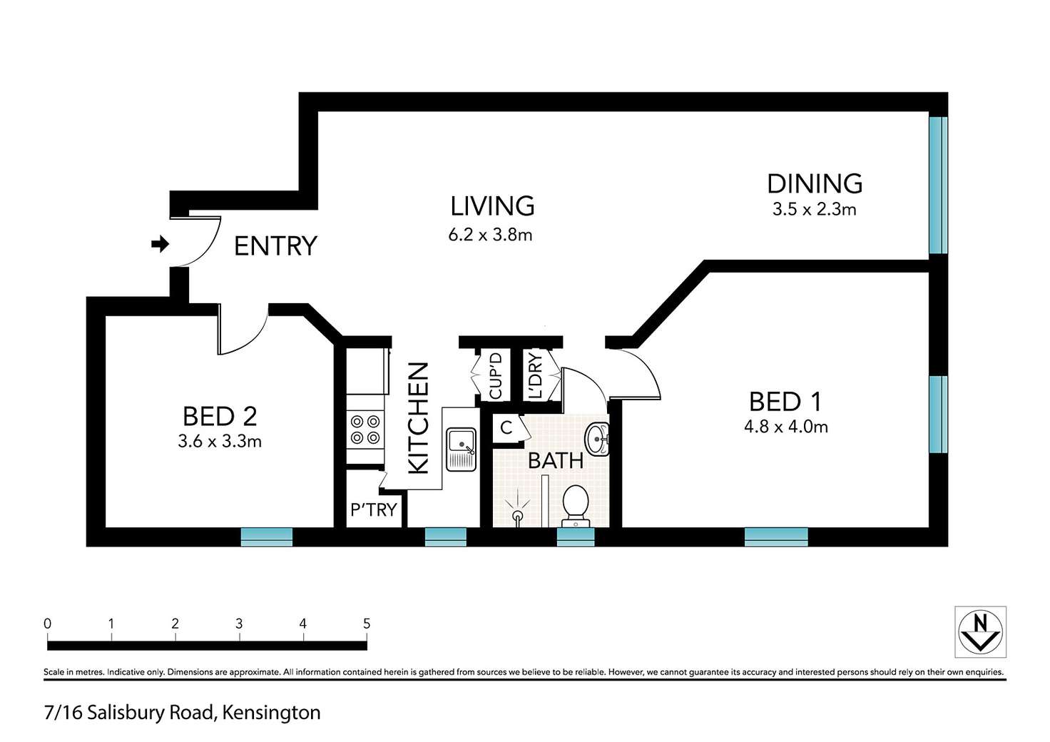 Floorplan of Homely apartment listing, 7/16 Salisbury Road, Kensington NSW 2033