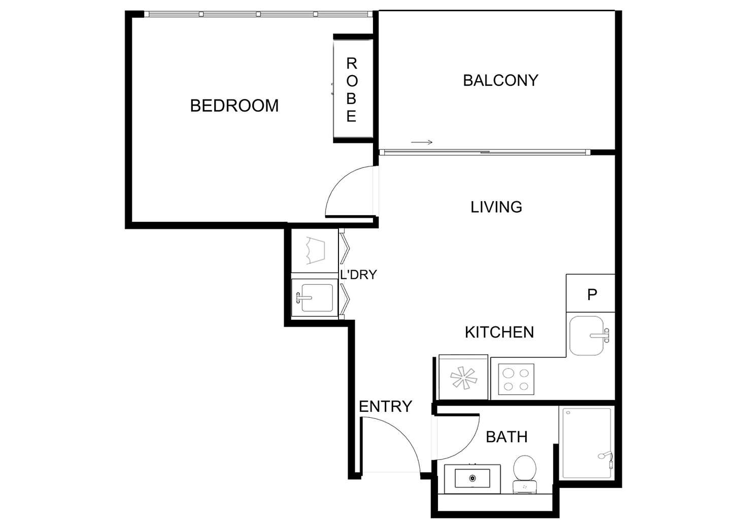 Floorplan of Homely apartment listing, 1810/1 Grazier Lane, Belconnen ACT 2617