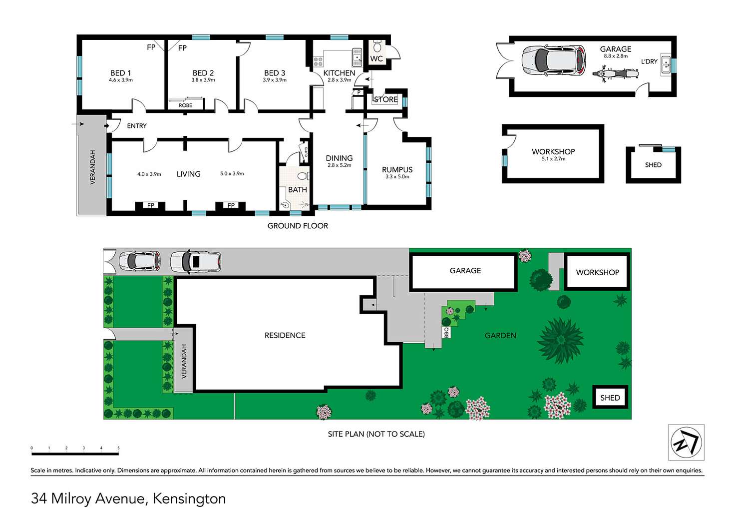 Floorplan of Homely house listing, 34 Milroy Avenue, Kensington NSW 2033