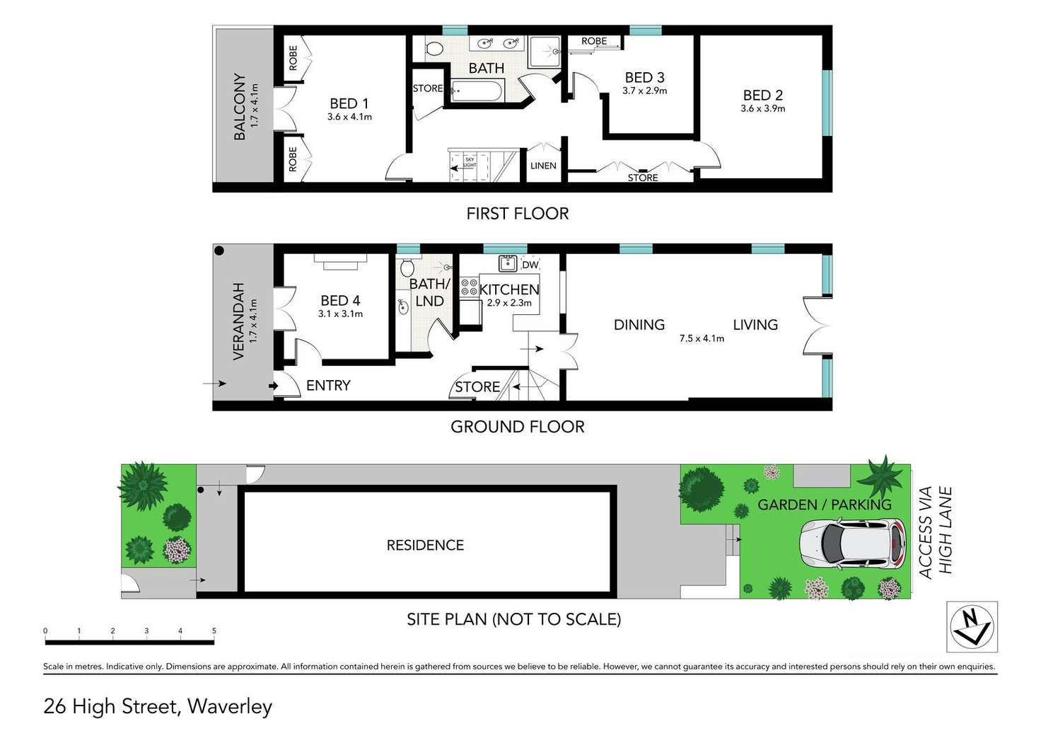 Floorplan of Homely terrace listing, 26 High Street, Waverley NSW 2024