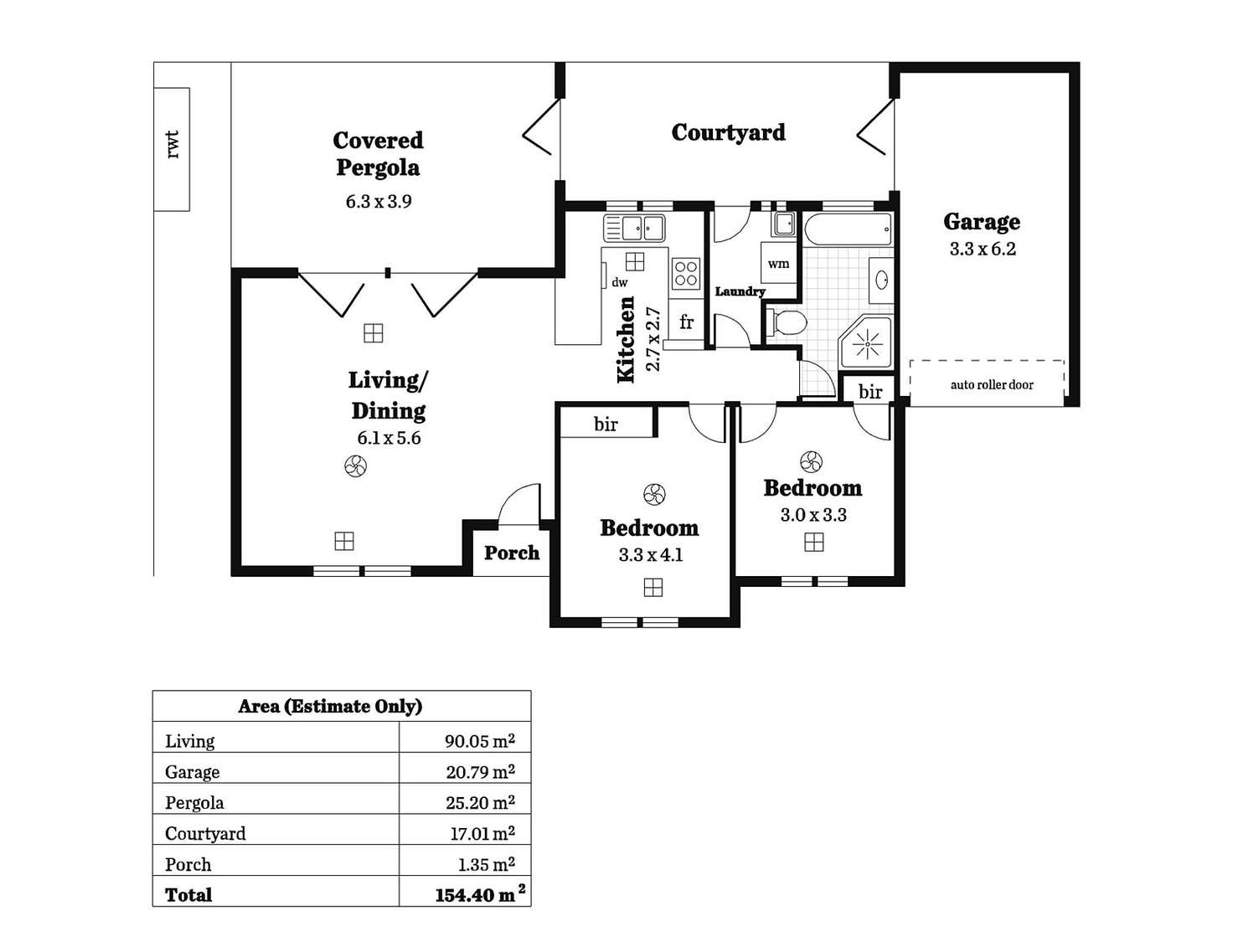 Floorplan of Homely unit listing, 3/608 Anzac Highway, Glenelg East SA 5045