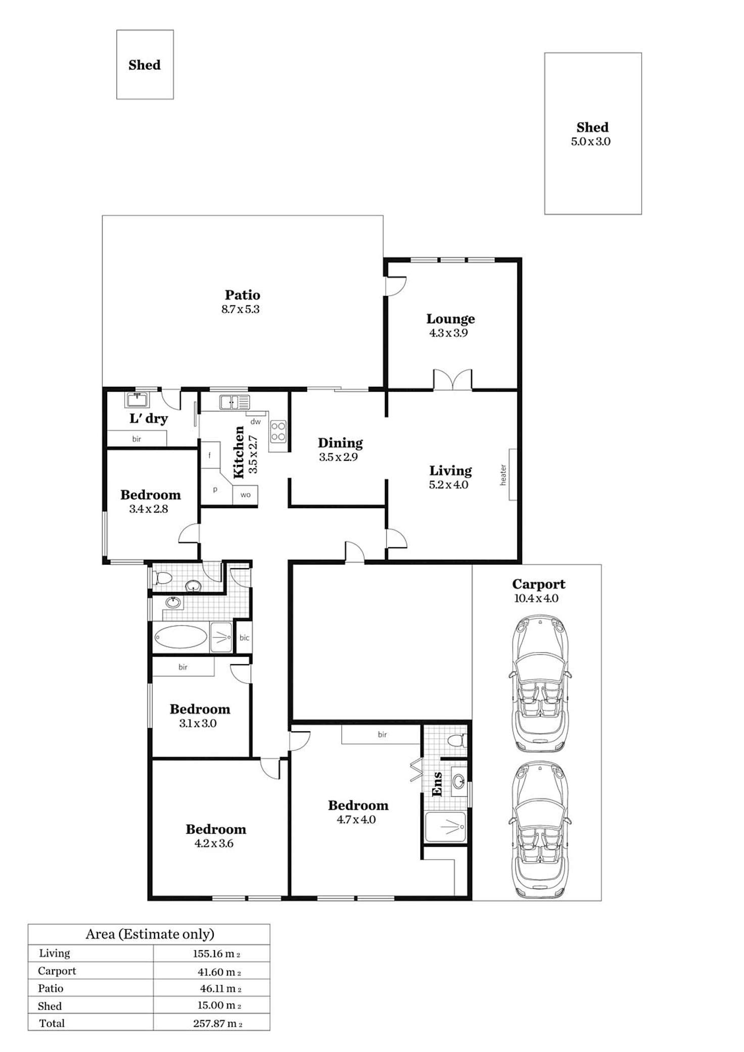 Floorplan of Homely house listing, 10 Gothic Road, Bellevue Heights SA 5050