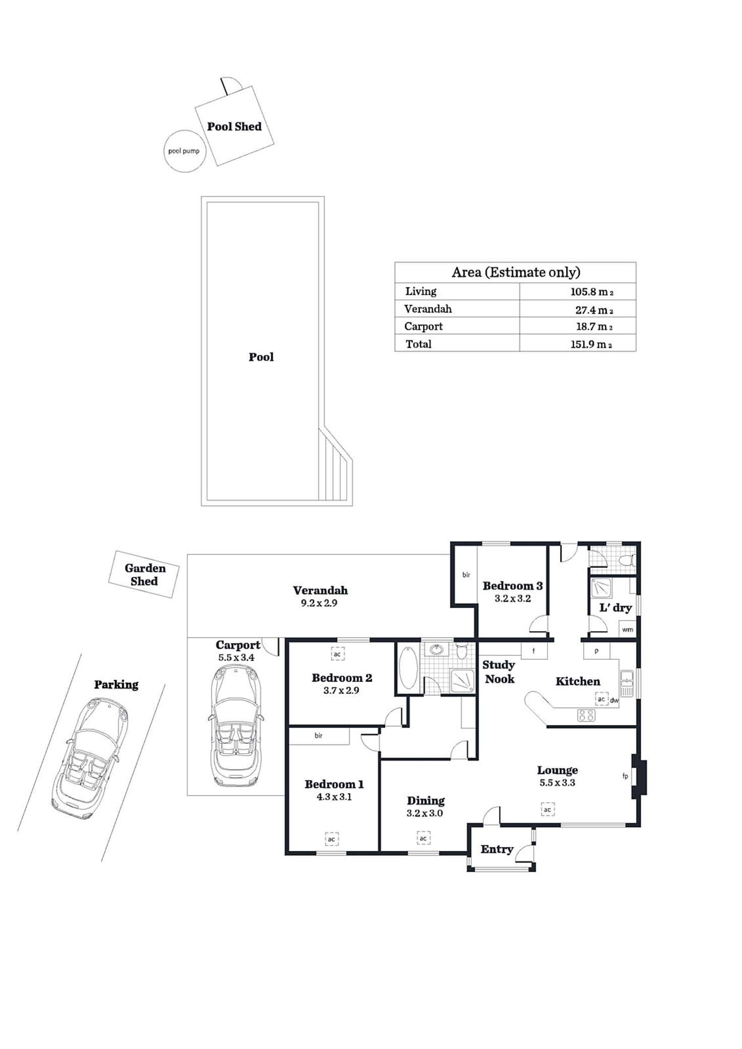 Floorplan of Homely house listing, 53 Pemberton Street, Oaklands Park SA 5046