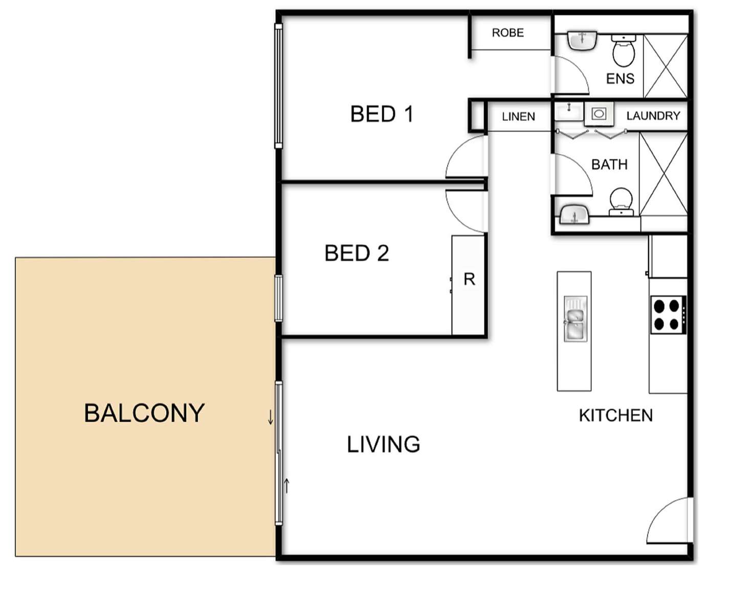 Floorplan of Homely unit listing, 86/10 Thynne Street, Bruce ACT 2617