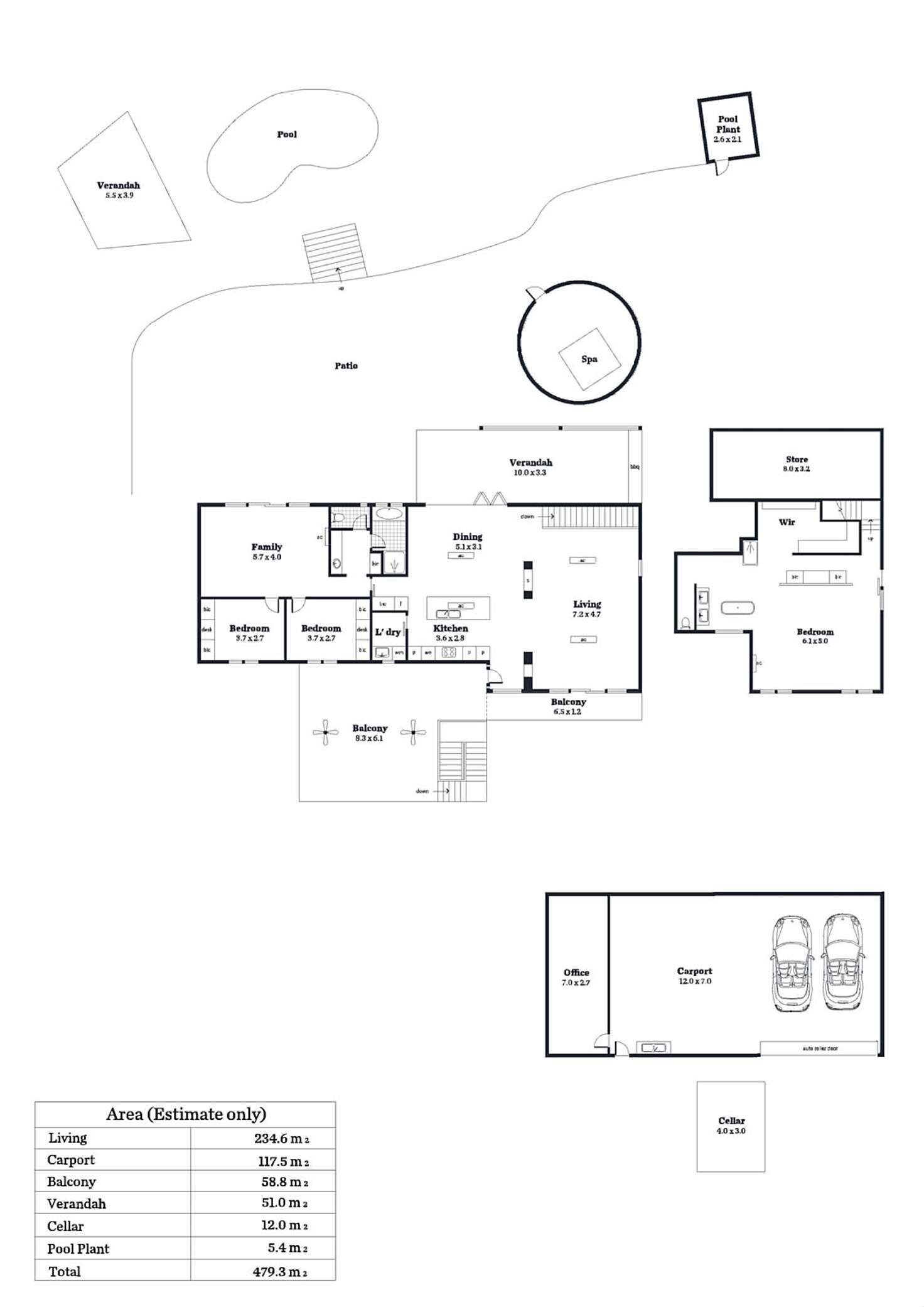 Floorplan of Homely house listing, 6 Bilinga Way, Belair SA 5052