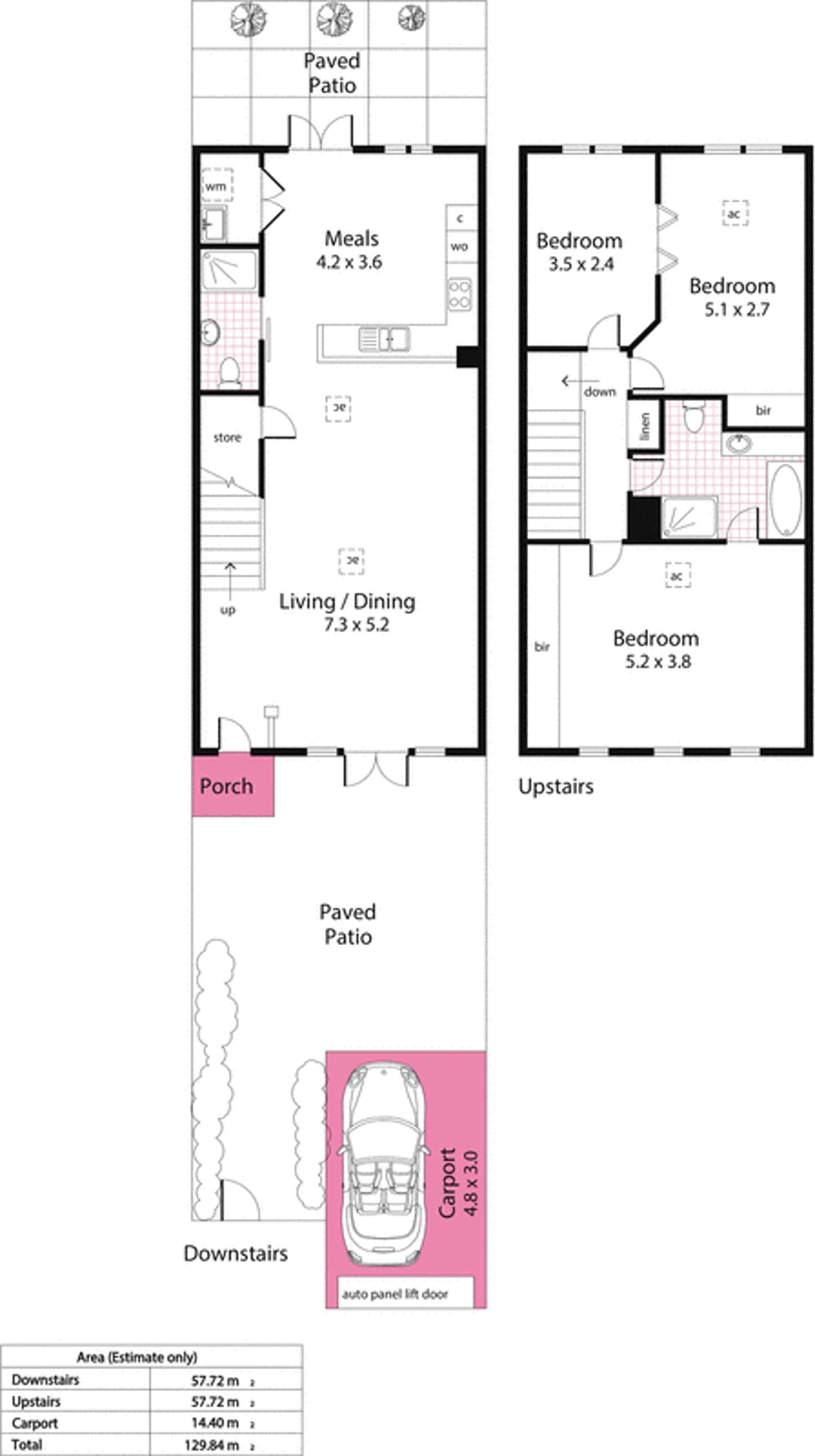 Floorplan of Homely apartment listing, 5/371 Angas Street, Adelaide SA 5000