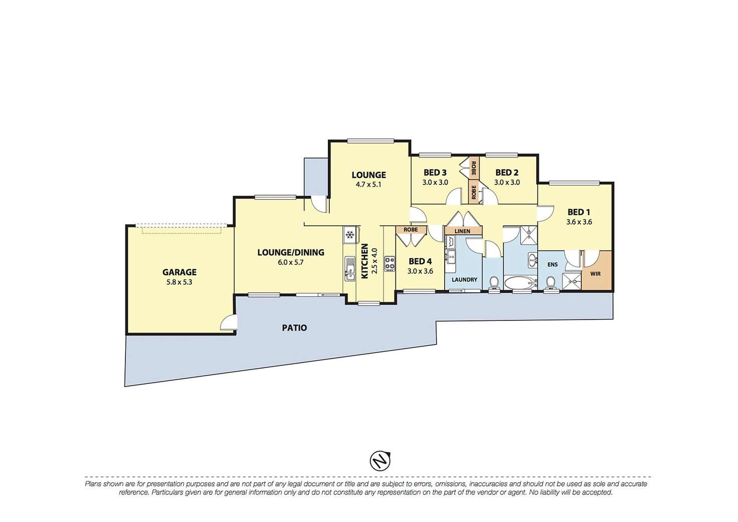 Floorplan of Homely villa listing, 1/8 Yulara Drive, Albion Park NSW 2527