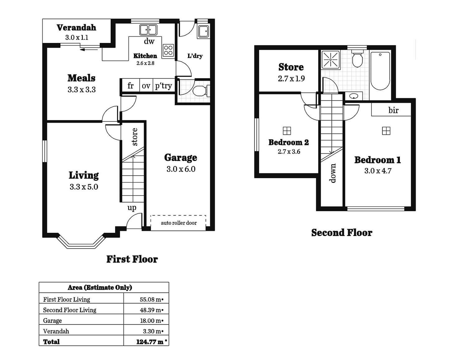 Floorplan of Homely unit listing, 2/7 Dawson Street, Fullarton SA 5063