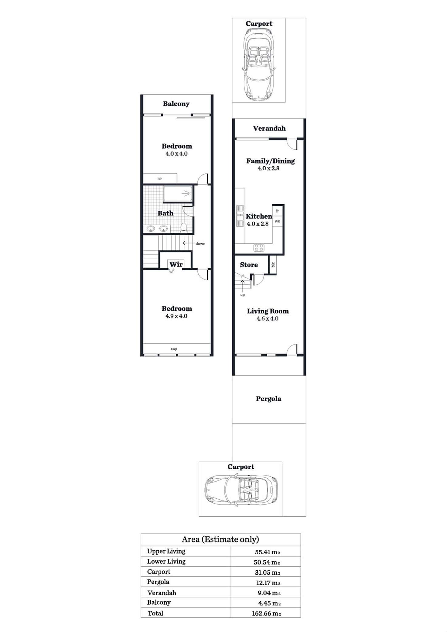 Floorplan of Homely townhouse listing, 30a Dukes Lane, Adelaide SA 5000