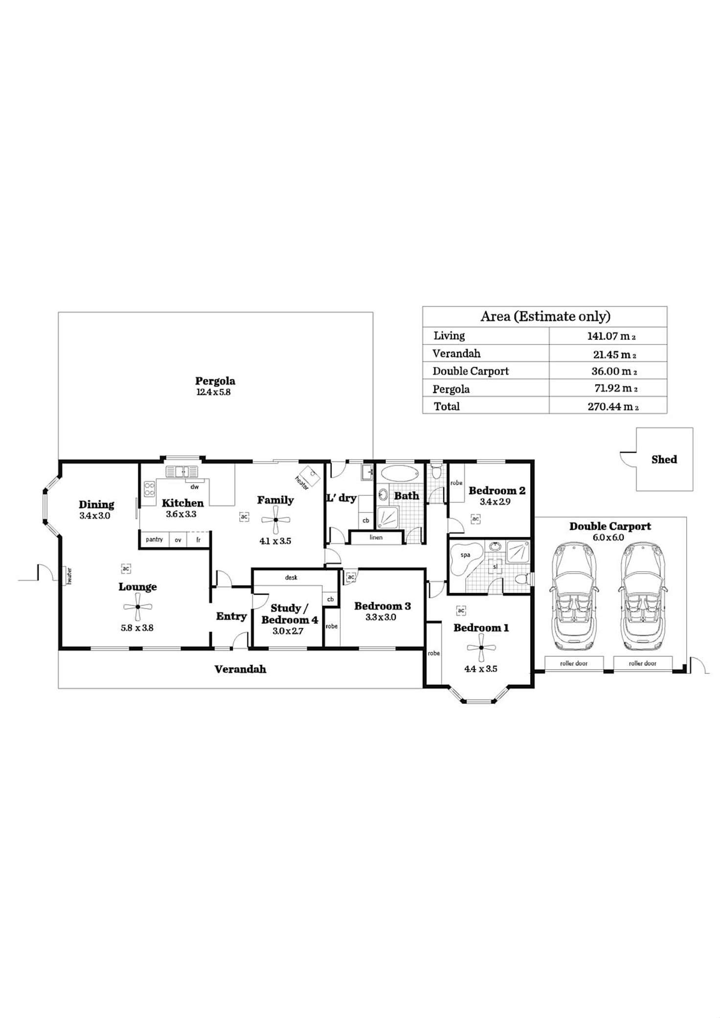Floorplan of Homely house listing, 8 Bushland Drive, Aberfoyle Park SA 5159