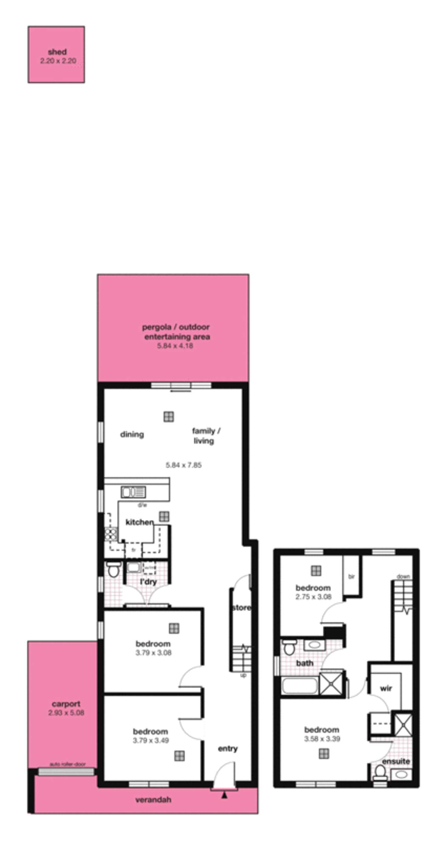 Floorplan of Homely house listing, 10A West Street, Evandale SA 5069