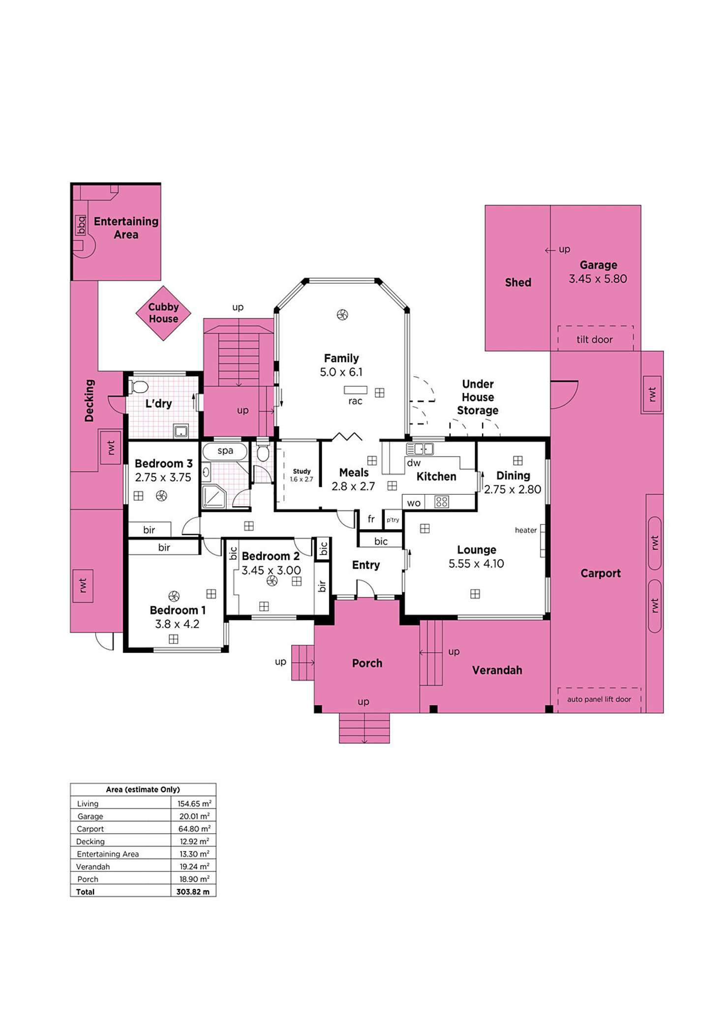 Floorplan of Homely house listing, 1 Wookata Crescent, Seaview Downs SA 5049