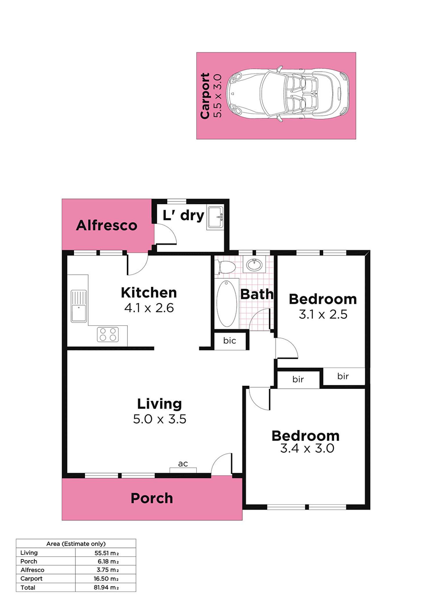 Floorplan of Homely unit listing, 4/26 Macklin Street, Edwardstown SA 5039