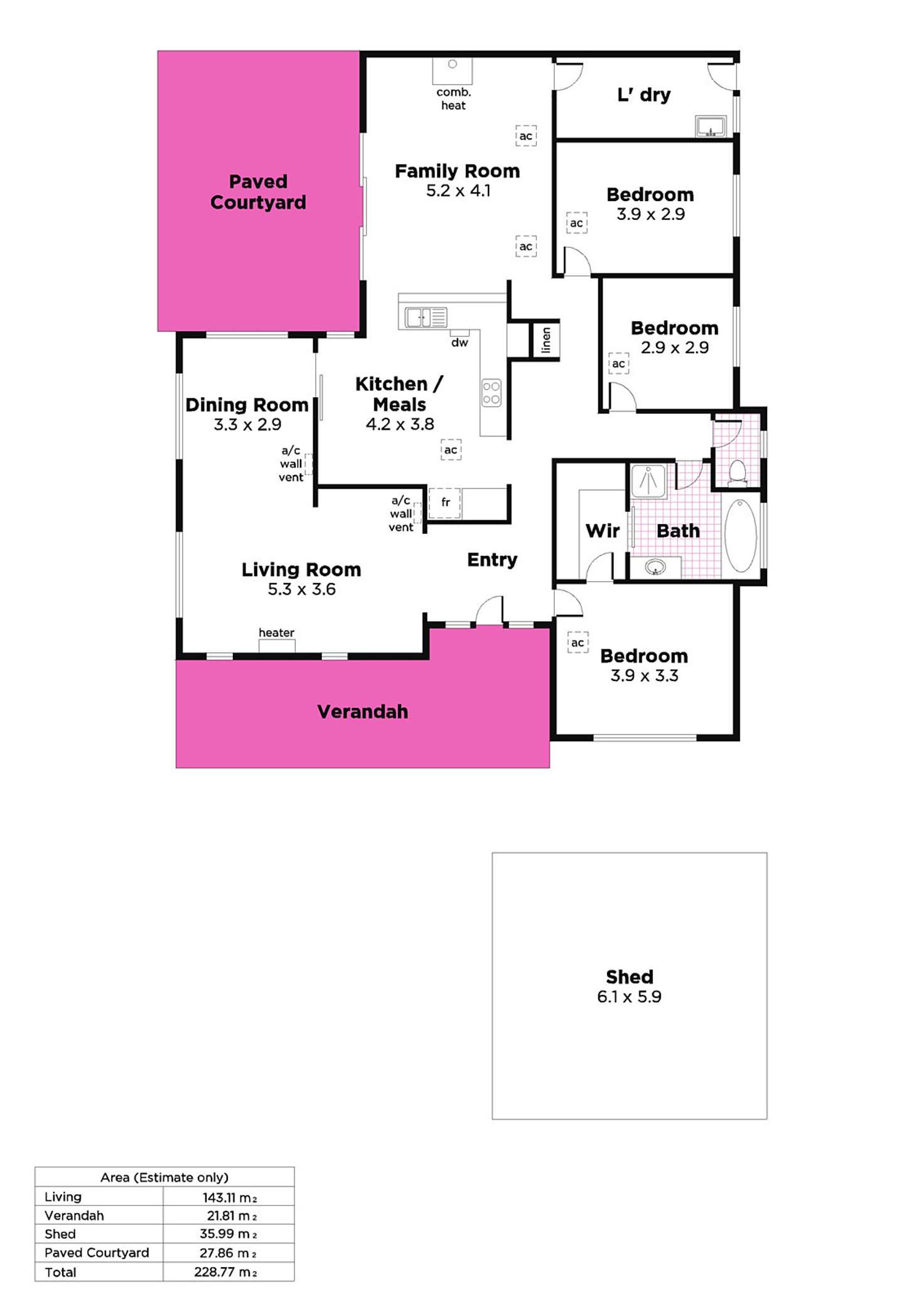 Floorplan of Homely house listing, 49 Wilpena Terrace, Aldgate SA 5154