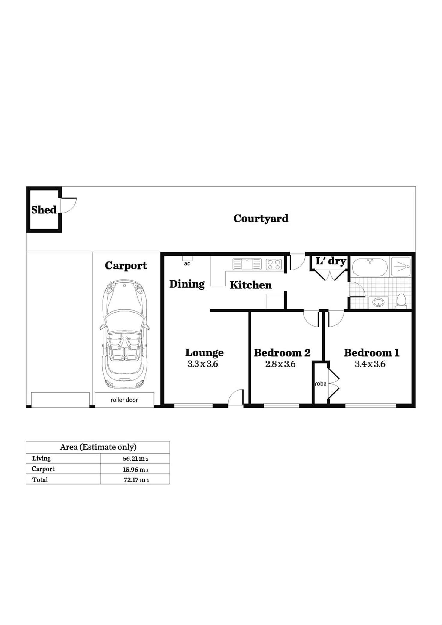Floorplan of Homely unit listing, 3/47 Lothian Avenue, Windsor Gardens SA 5087