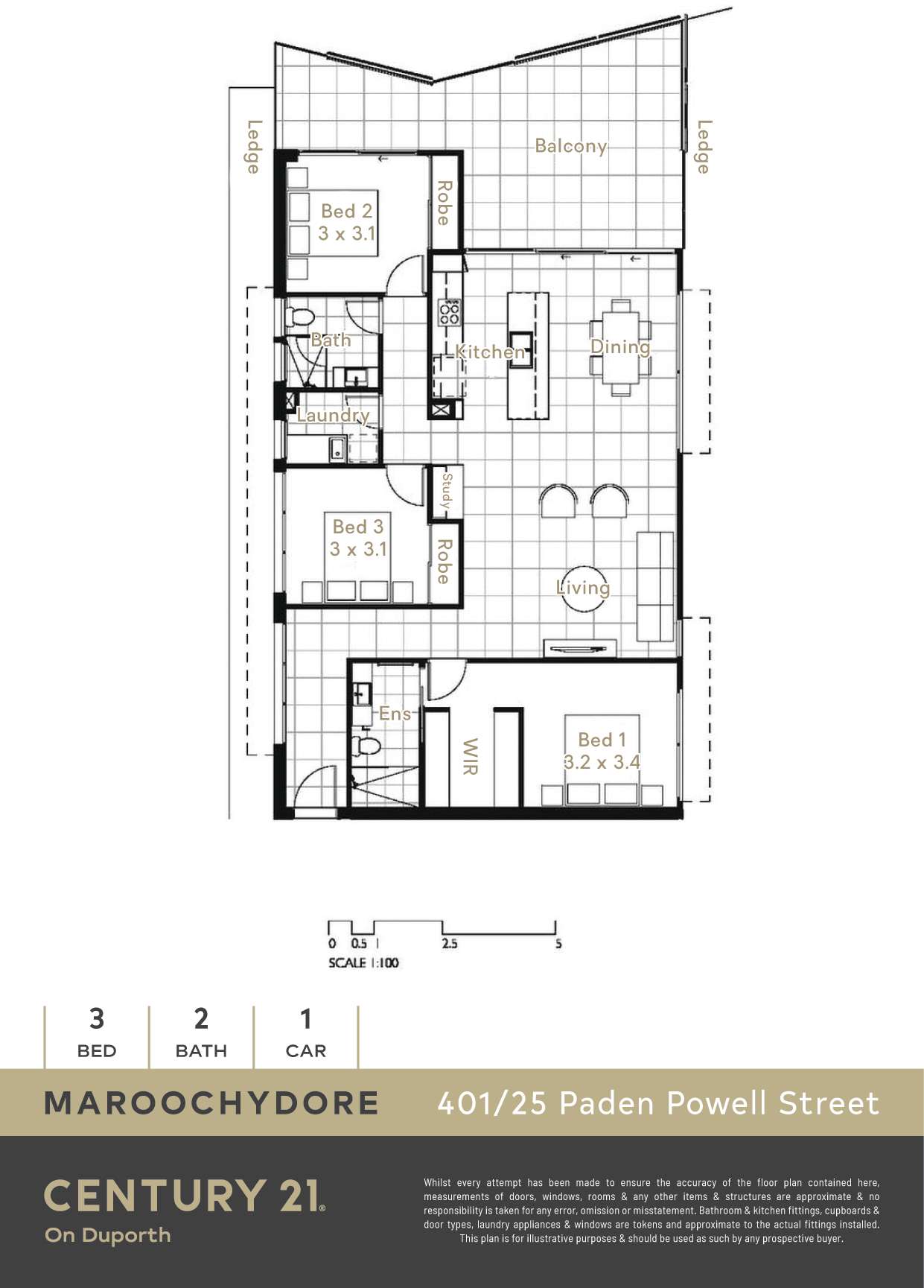 Floorplan of Homely unit listing, 401/25 Baden Powell Street, Maroochydore QLD 4558