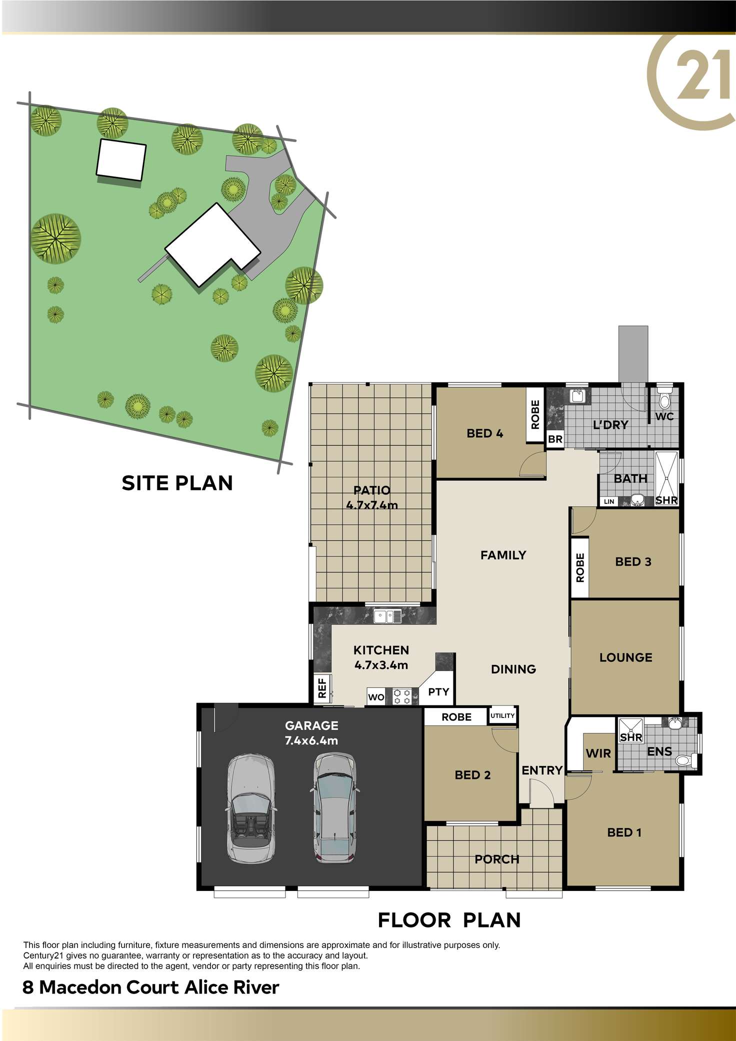 Floorplan of Homely acreageSemiRural listing, 8 Macedon Court, Alice River QLD 4817
