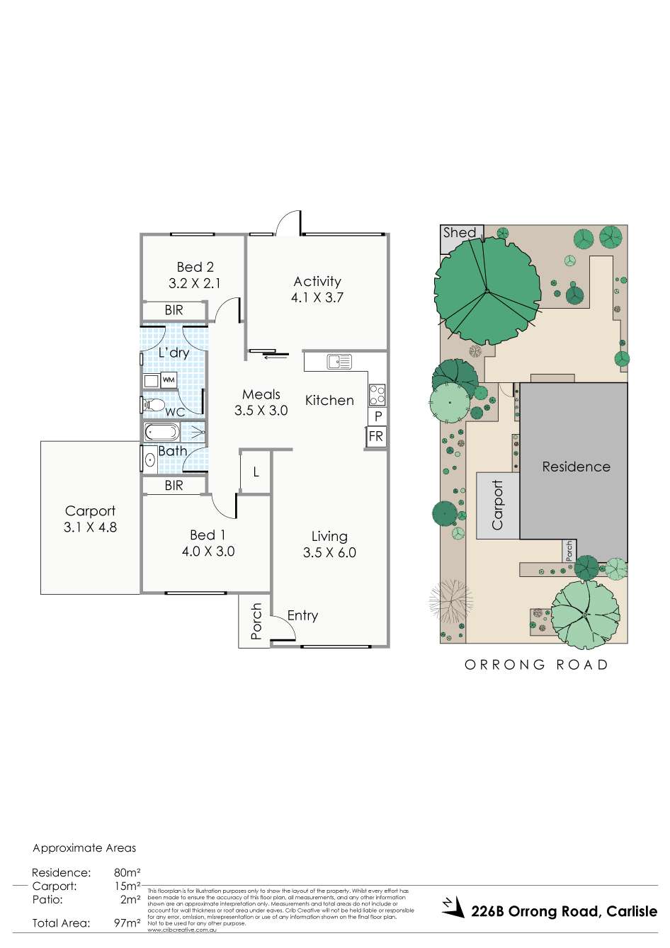 Floorplan of Homely house listing, 226B Orrong Road, Carlisle WA 6101