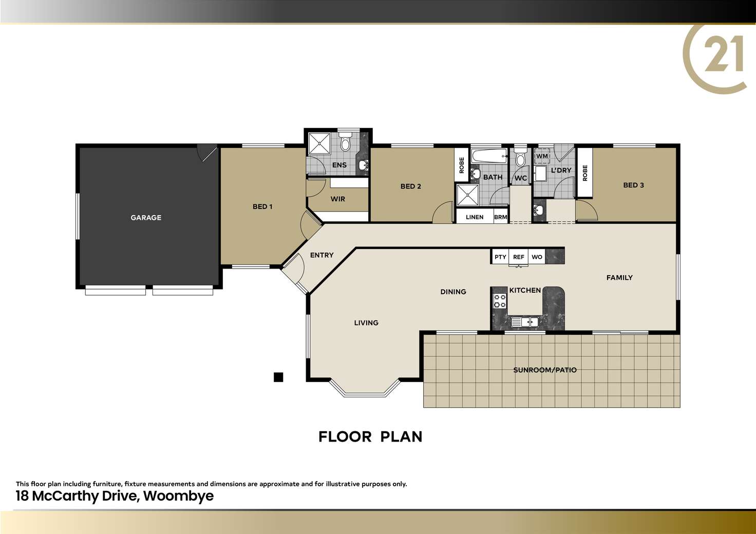 Floorplan of Homely house listing, 18 McCarthy Drive, Woombye QLD 4559