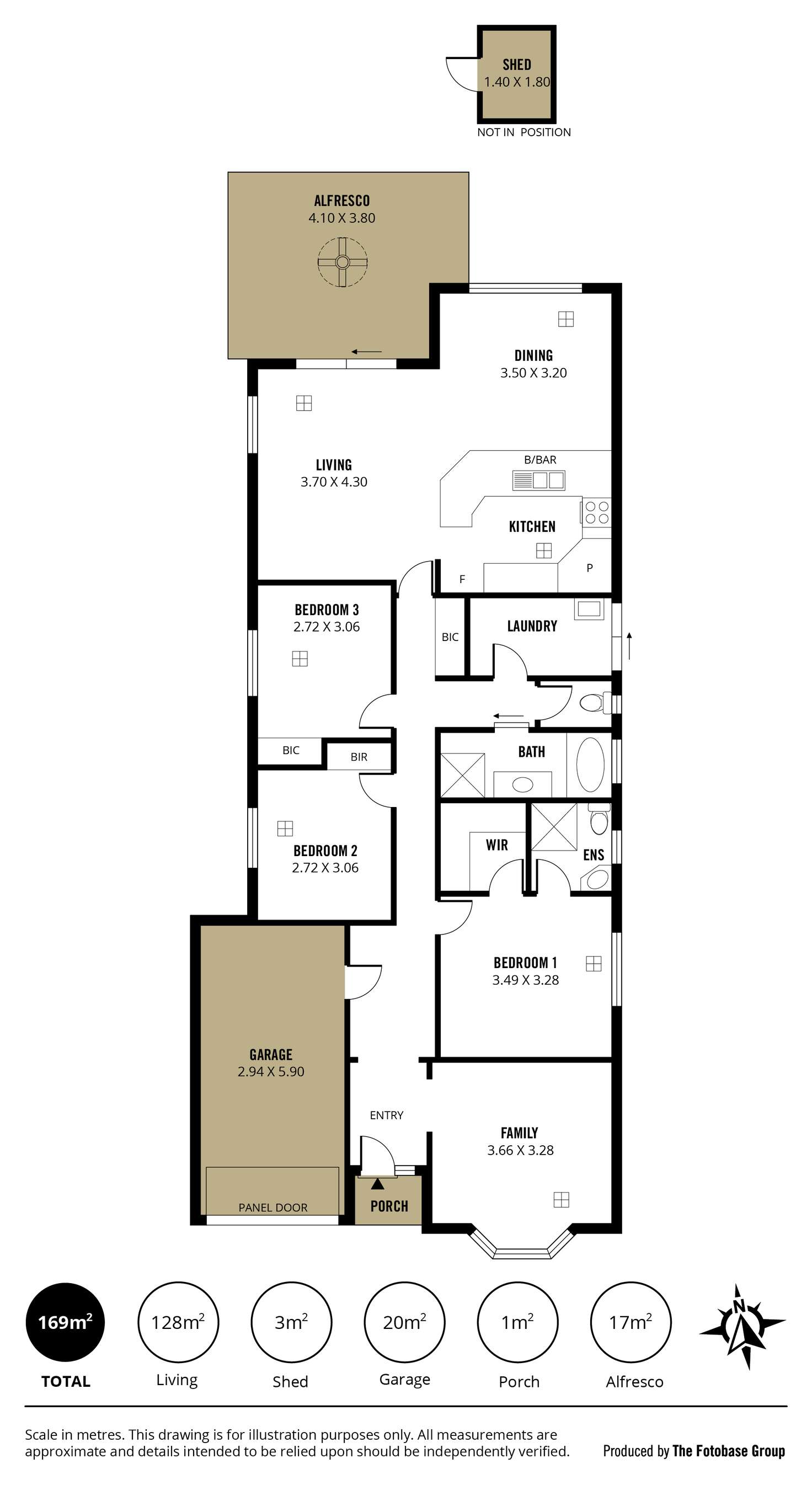 Floorplan of Homely house listing, 50A Princes Road, Greenacres SA 5086