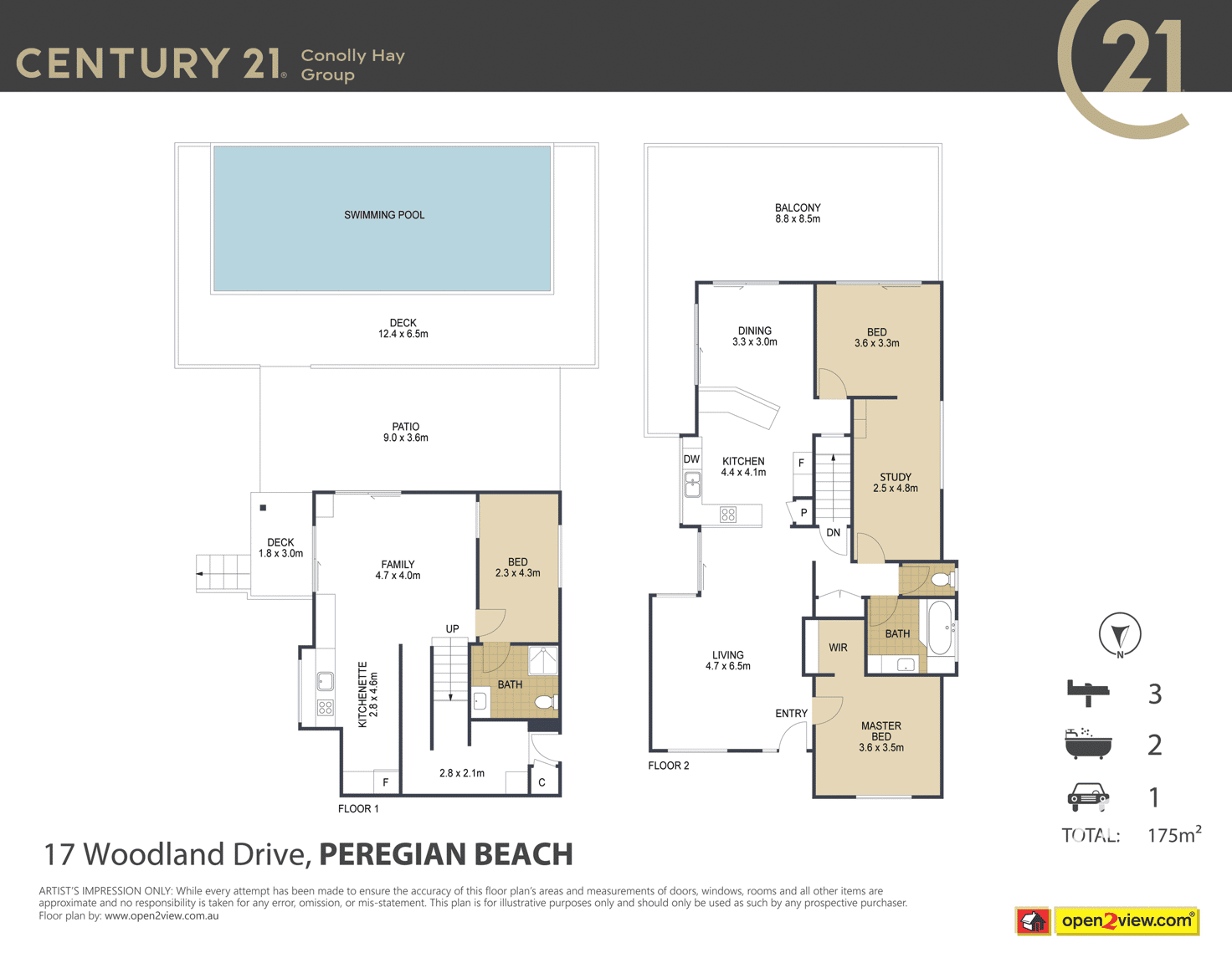 Floorplan of Homely house listing, 17 Woodland Drive, Peregian Beach QLD 4573