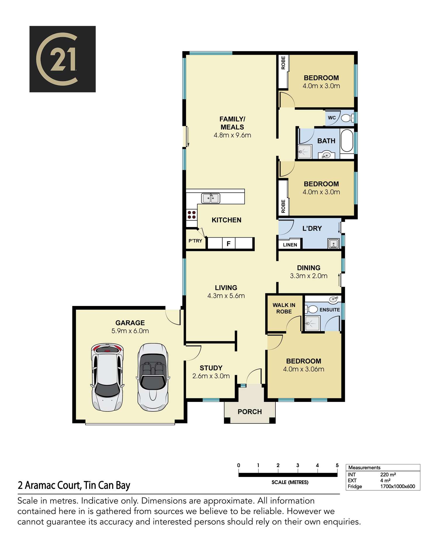 Floorplan of Homely house listing, 2 Aramac Court, Tin Can Bay QLD 4580