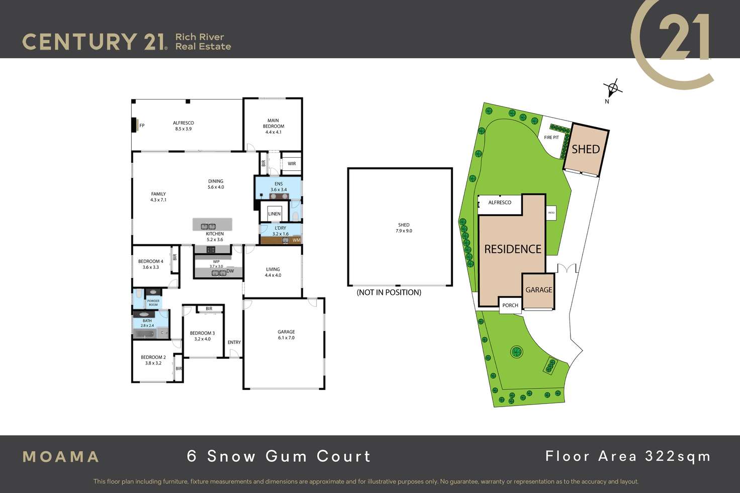 Floorplan of Homely house listing, 6 Snow Gum Court, Moama NSW 2731