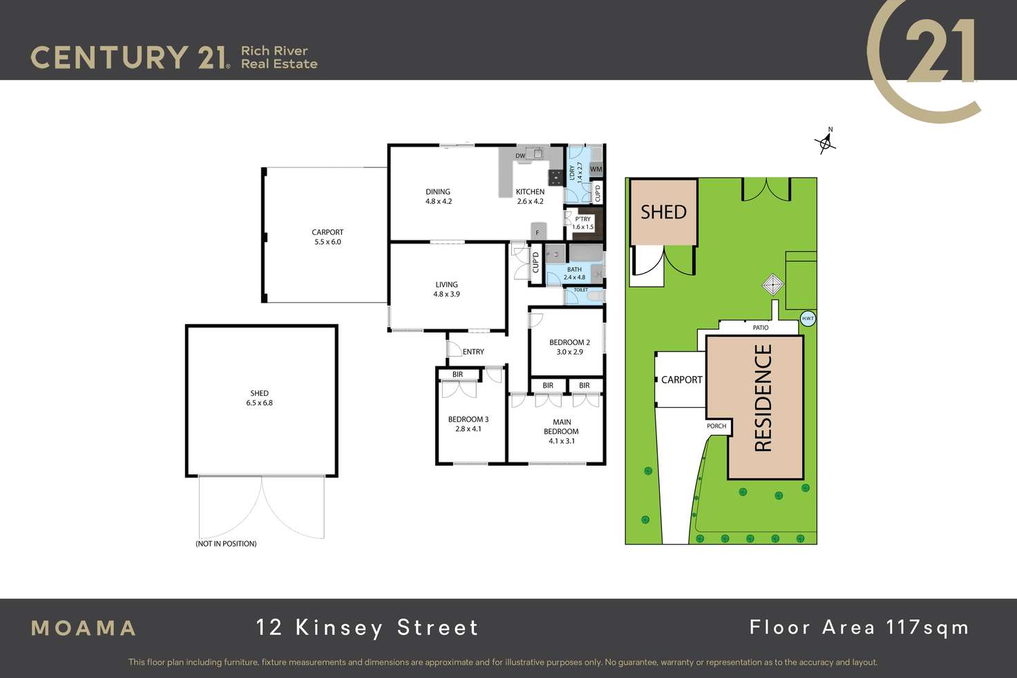 Floorplan of Homely house listing, 12 Kinsey Street, Moama NSW 2731