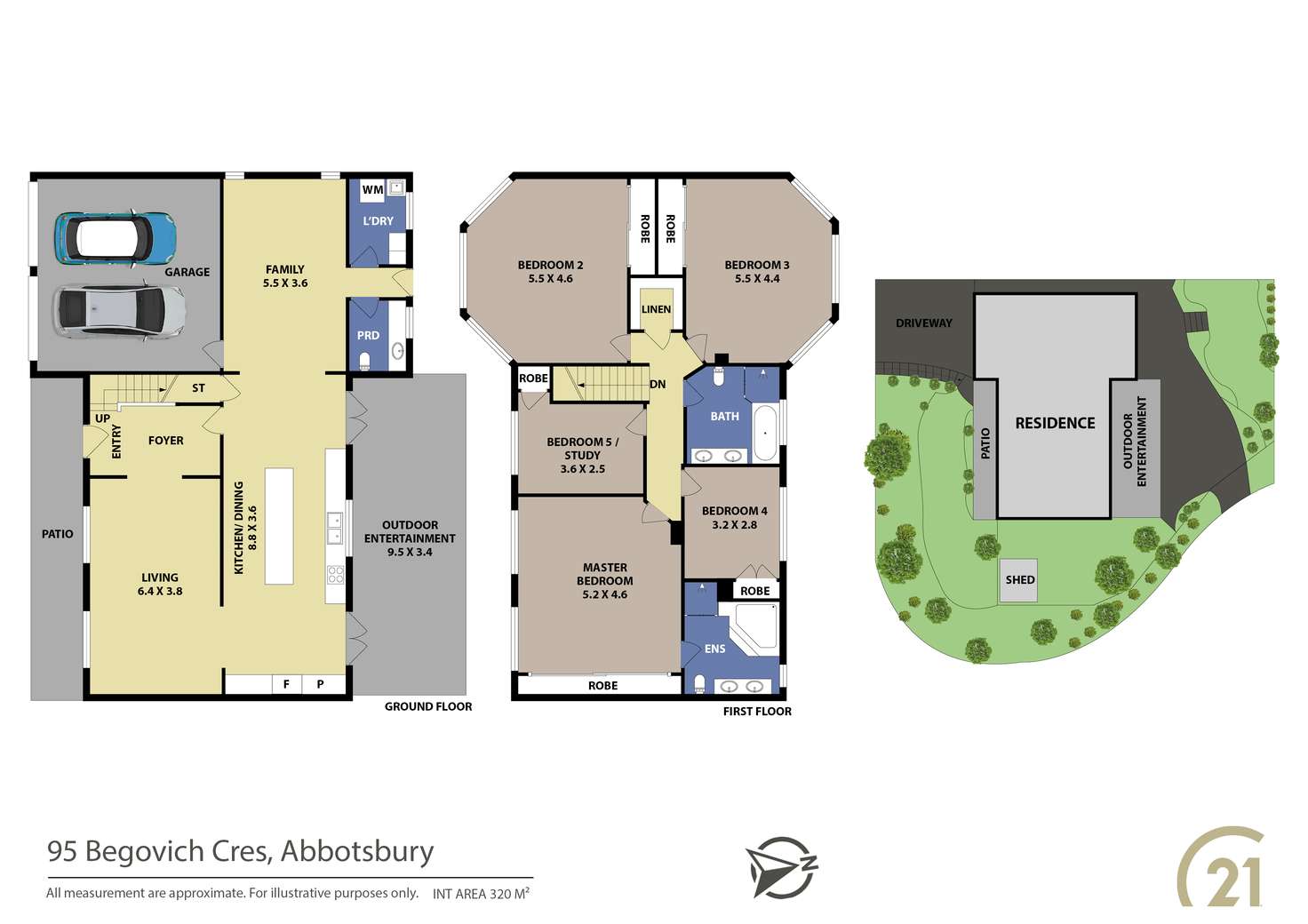 Floorplan of Homely house listing, 95 Begovich Crescent, Abbotsbury NSW 2176