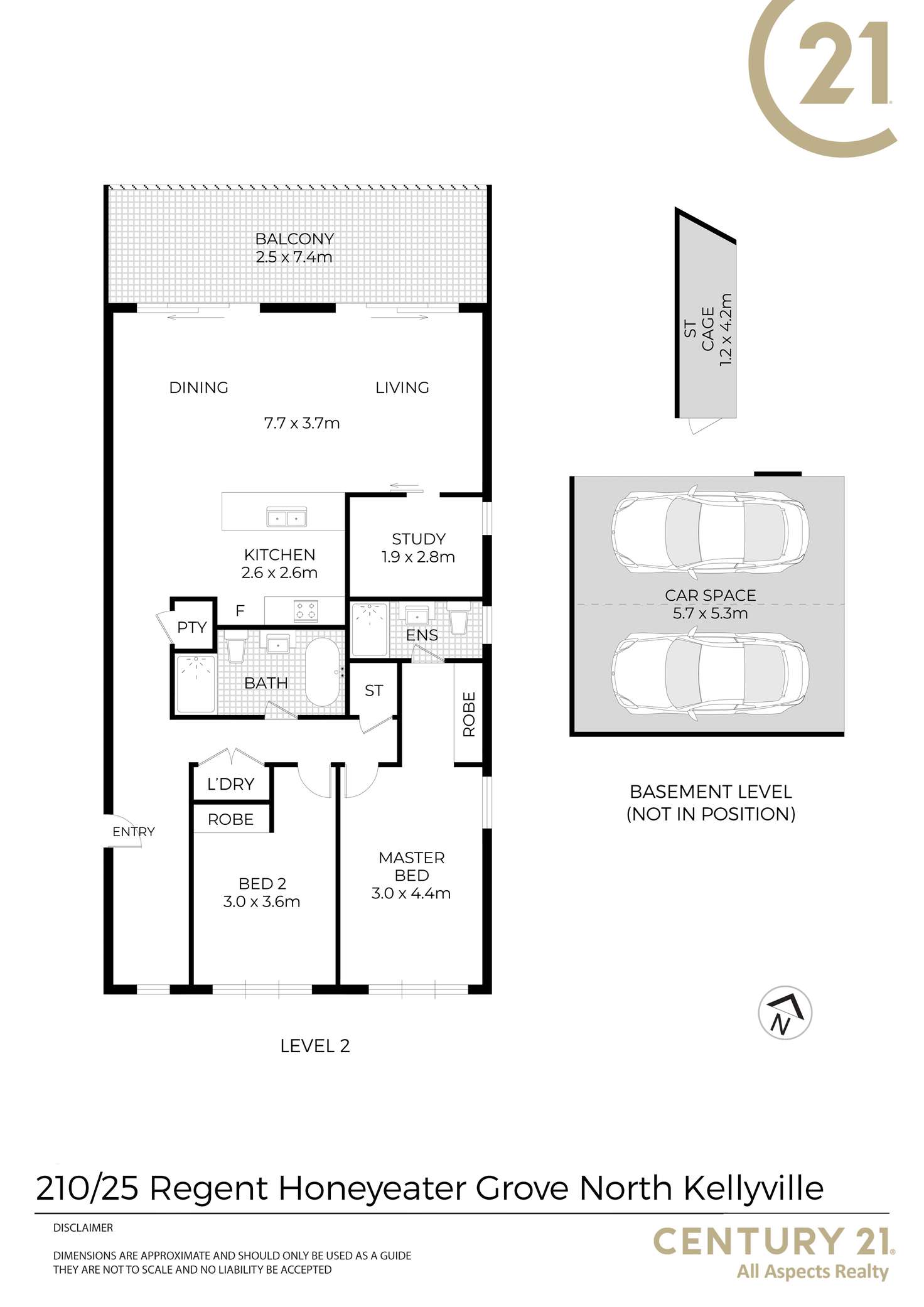 Floorplan of Homely apartment listing, 210/25 Regent Honeyeater Grove, North Kellyville NSW 2155