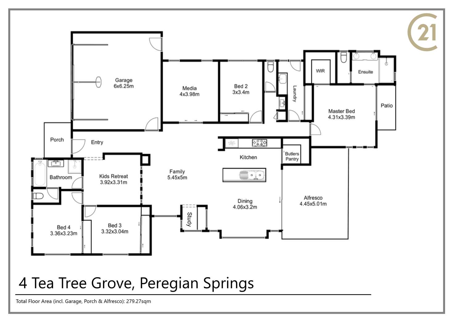 Floorplan of Homely house listing, 4 Tea Tree Grove, Peregian Springs QLD 4573