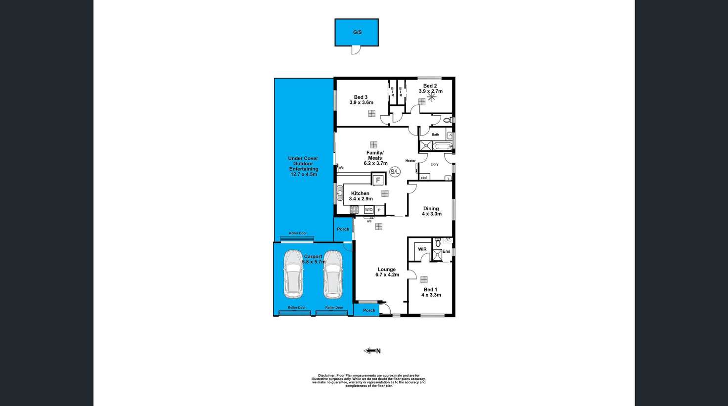 Floorplan of Homely house listing, 1 Brown Street, Hove SA 5048