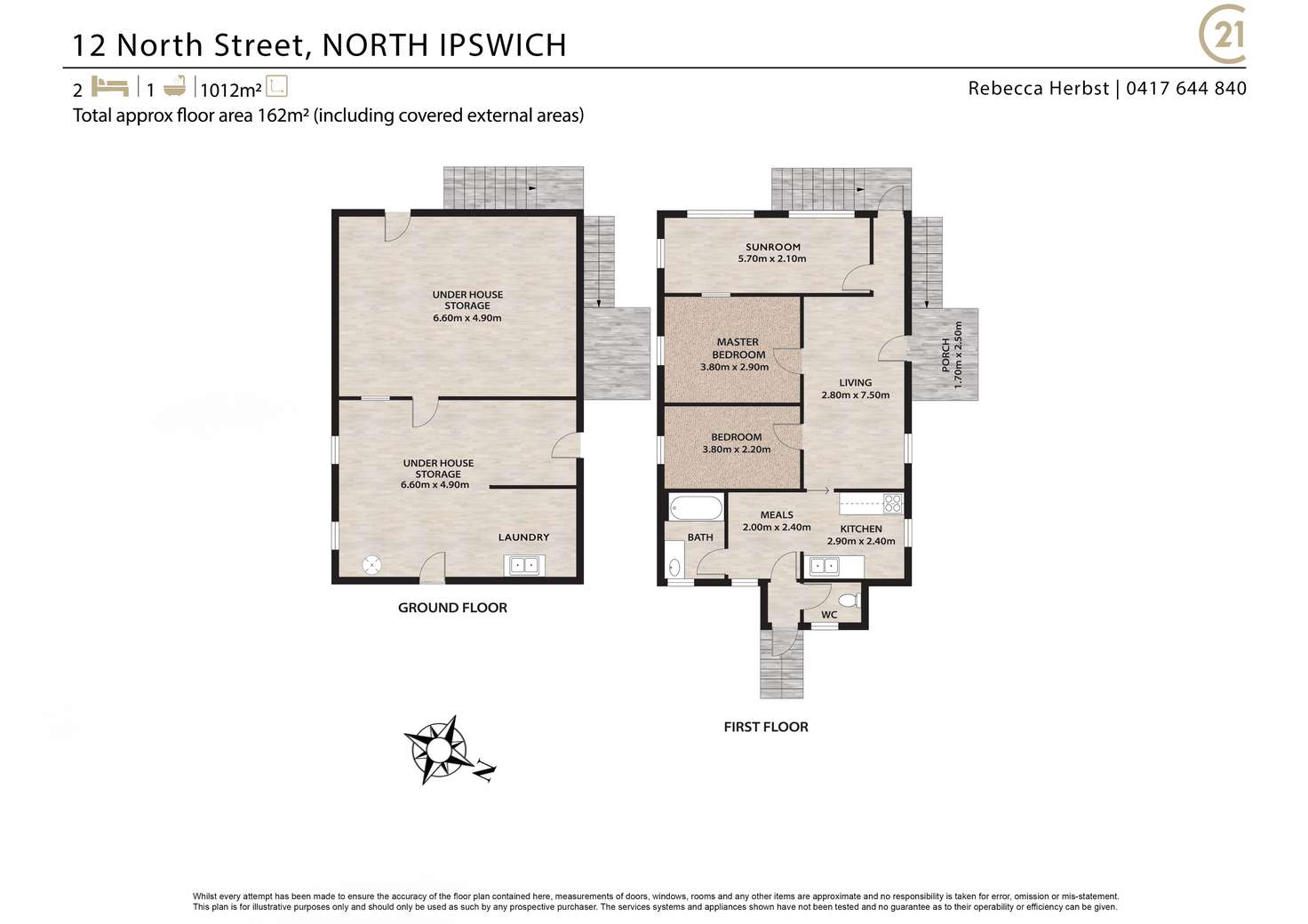 Floorplan of Homely house listing, 12 North Street, North Ipswich QLD 4305