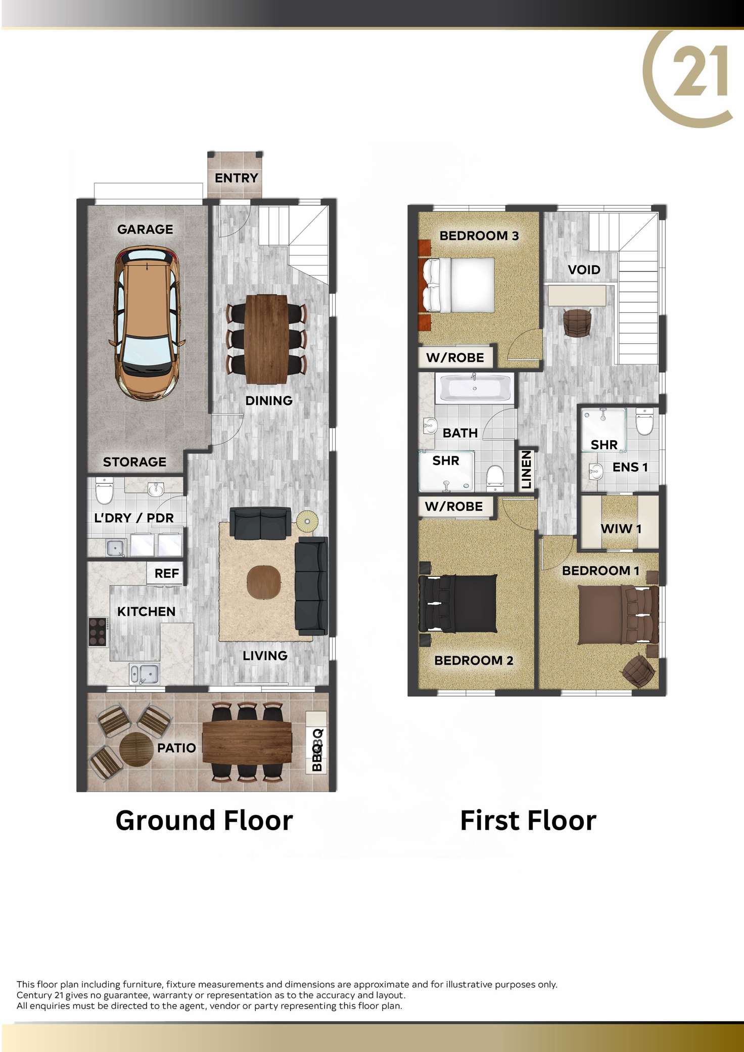 Floorplan of Homely townhouse listing, 20 Stevens Street, Yandina QLD 4561