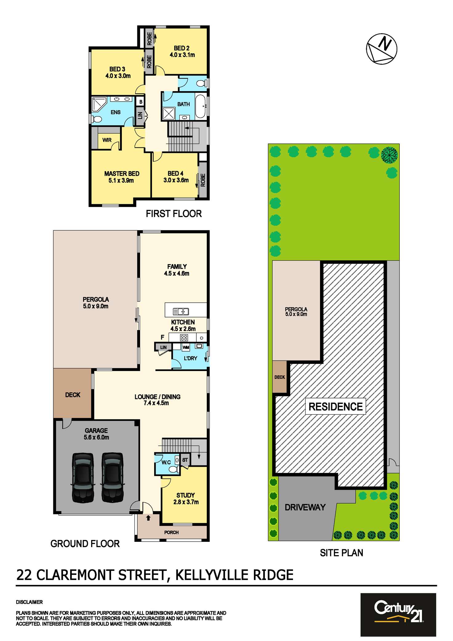 Floorplan of Homely house listing, 22 Claremont Street, Kellyville Ridge NSW 2155