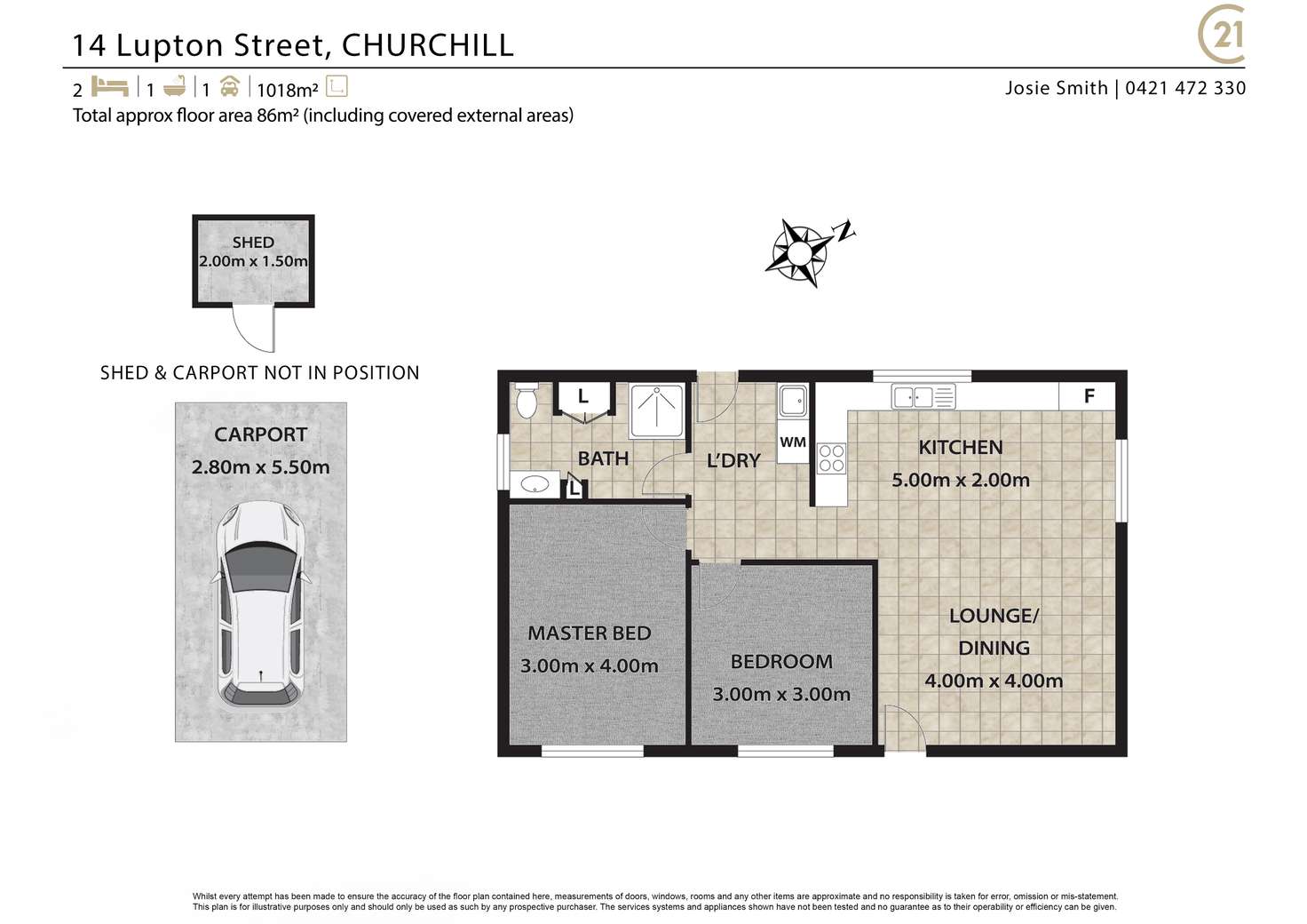 Floorplan of Homely house listing, 14 Lupton Street, Churchill QLD 4305