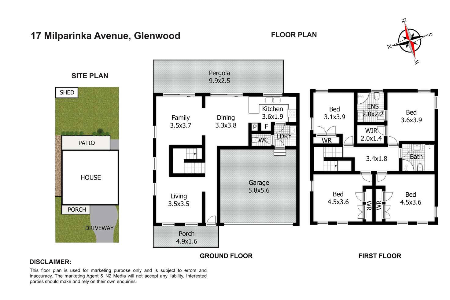 Floorplan of Homely house listing, 17 Milparinka Avenue, Glenwood NSW 2768