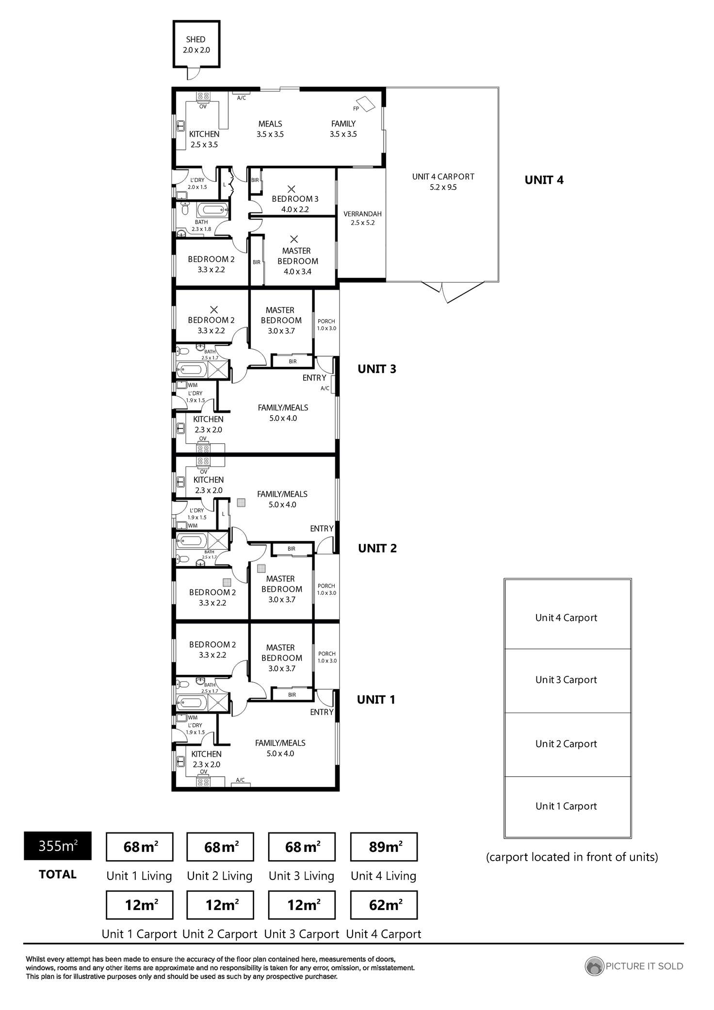 Floorplan of Homely unit listing, 1/39 Gilbert Street, Ovingham SA 5082