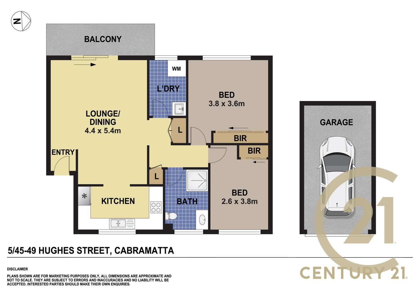 Floorplan of Homely apartment listing, 5/45-49 Hughes Street, Cabramatta NSW 2166