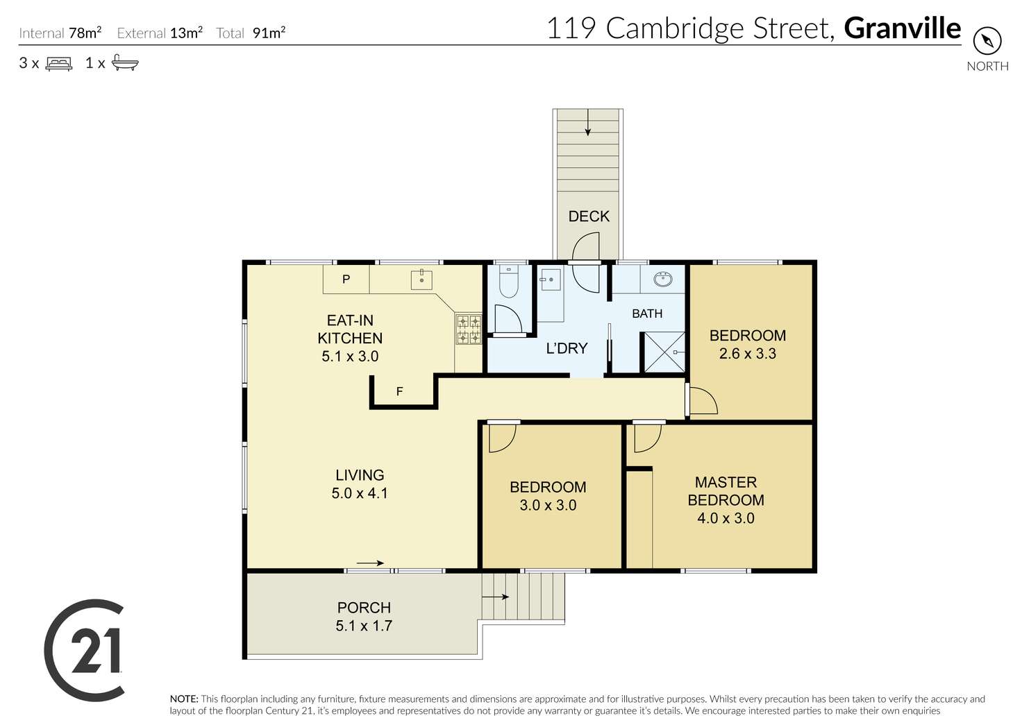 Floorplan of Homely house listing, 119 Cambridge Street, Granville QLD 4650
