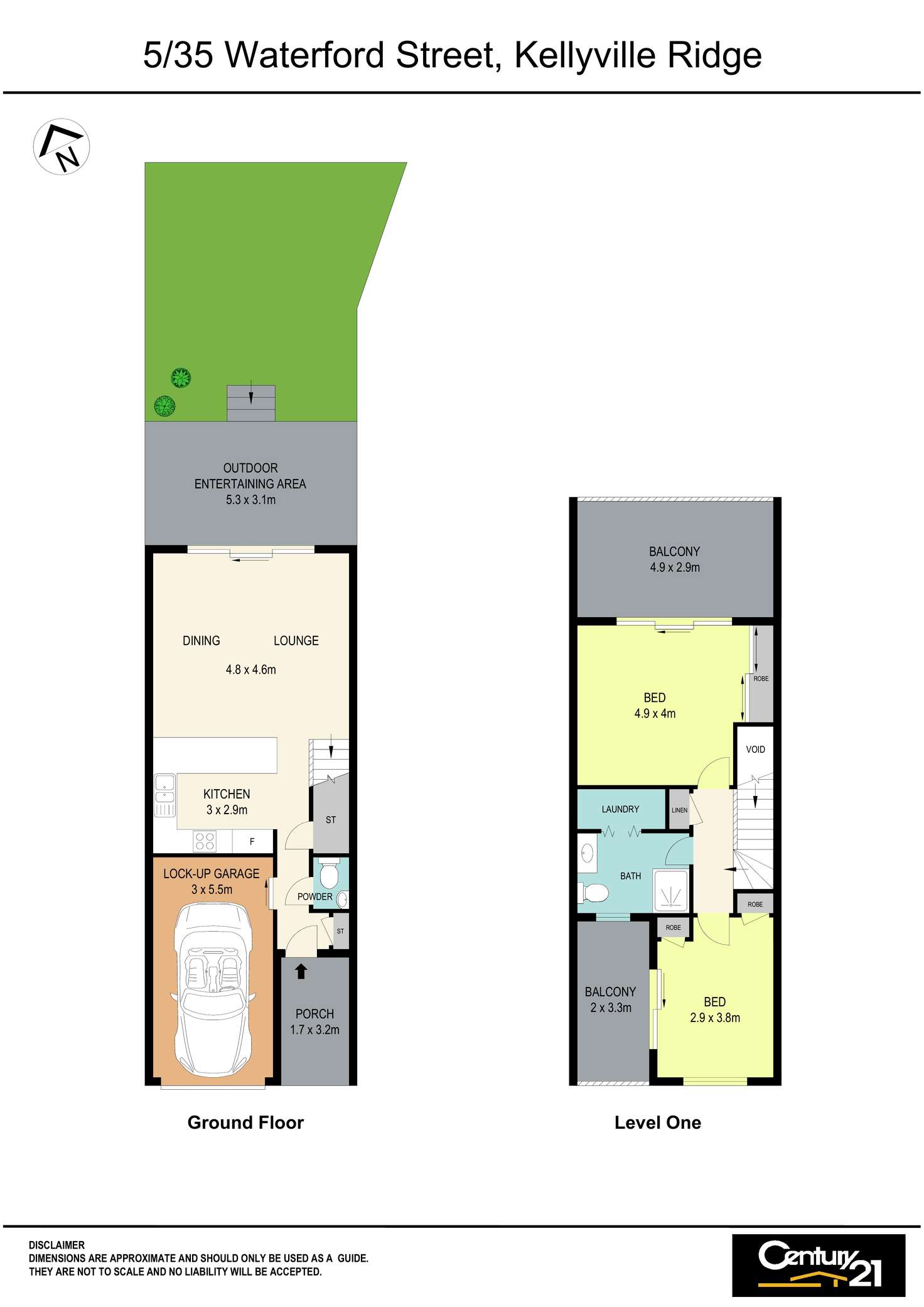 Floorplan of Homely townhouse listing, 5/35 Waterford Street, Kellyville Ridge NSW 2155