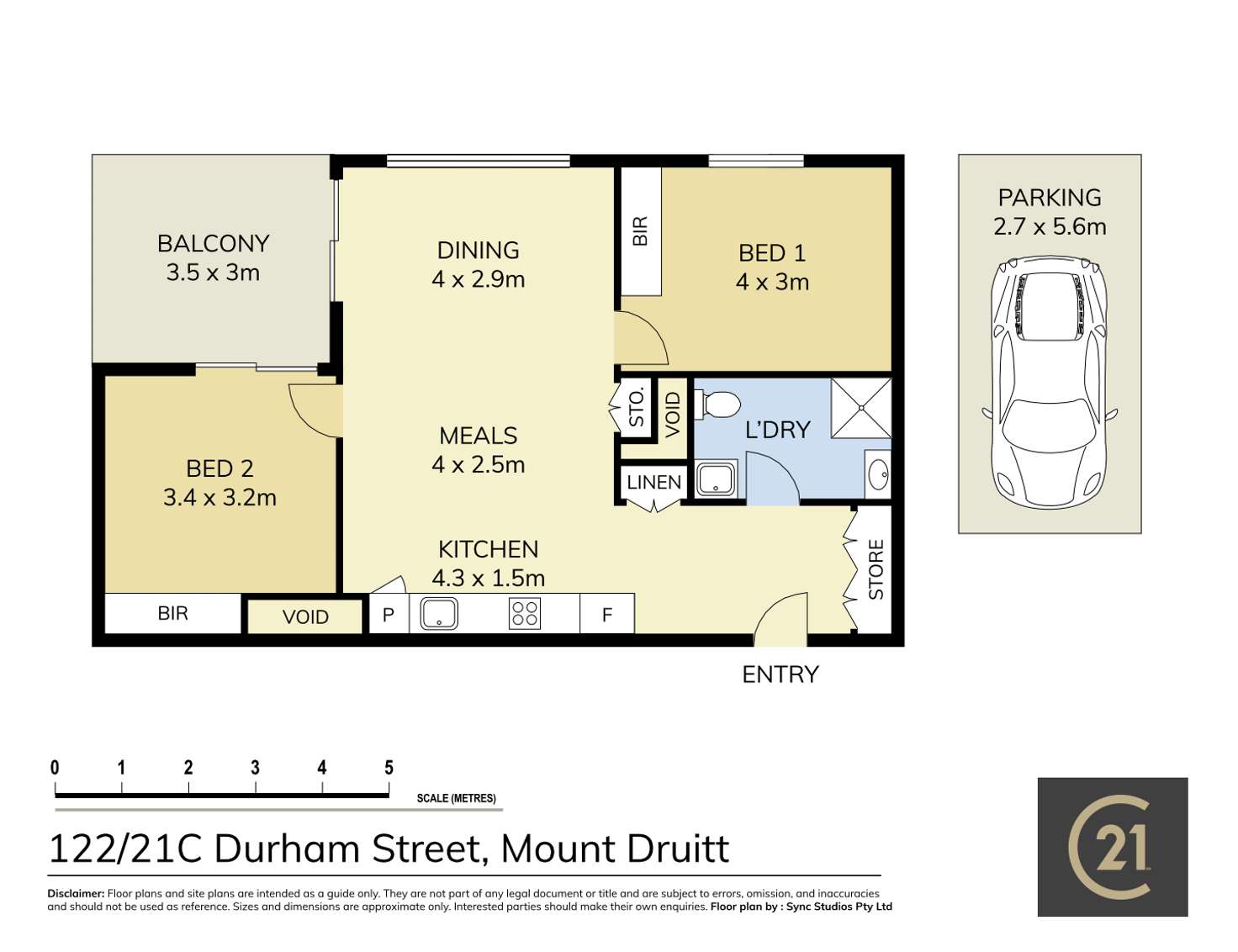 Floorplan of Homely apartment listing, 122/21C Durham Street, Mount Druitt NSW 2770