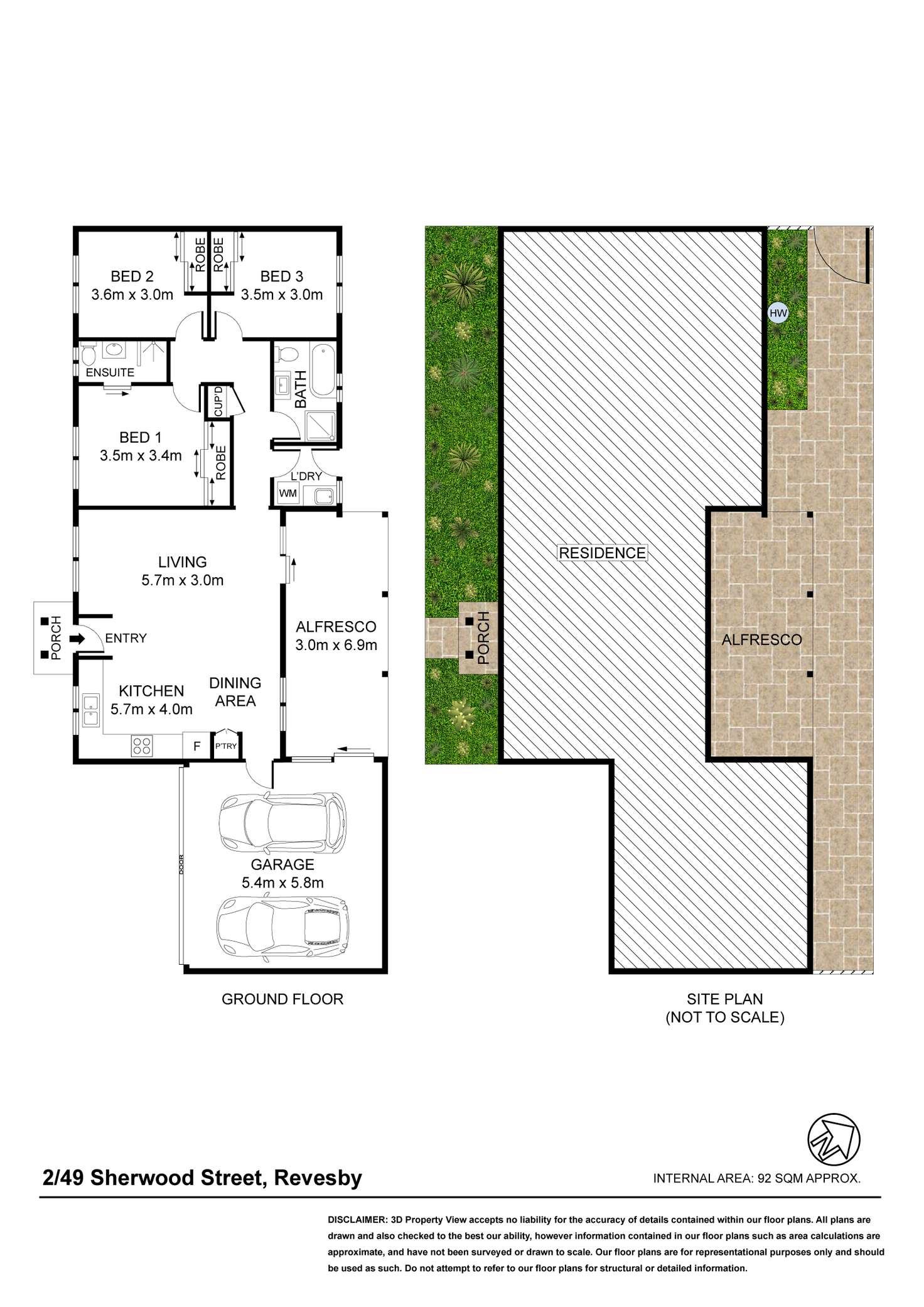 Floorplan of Homely villa listing, 2/49 Sherwood Street, Revesby NSW 2212