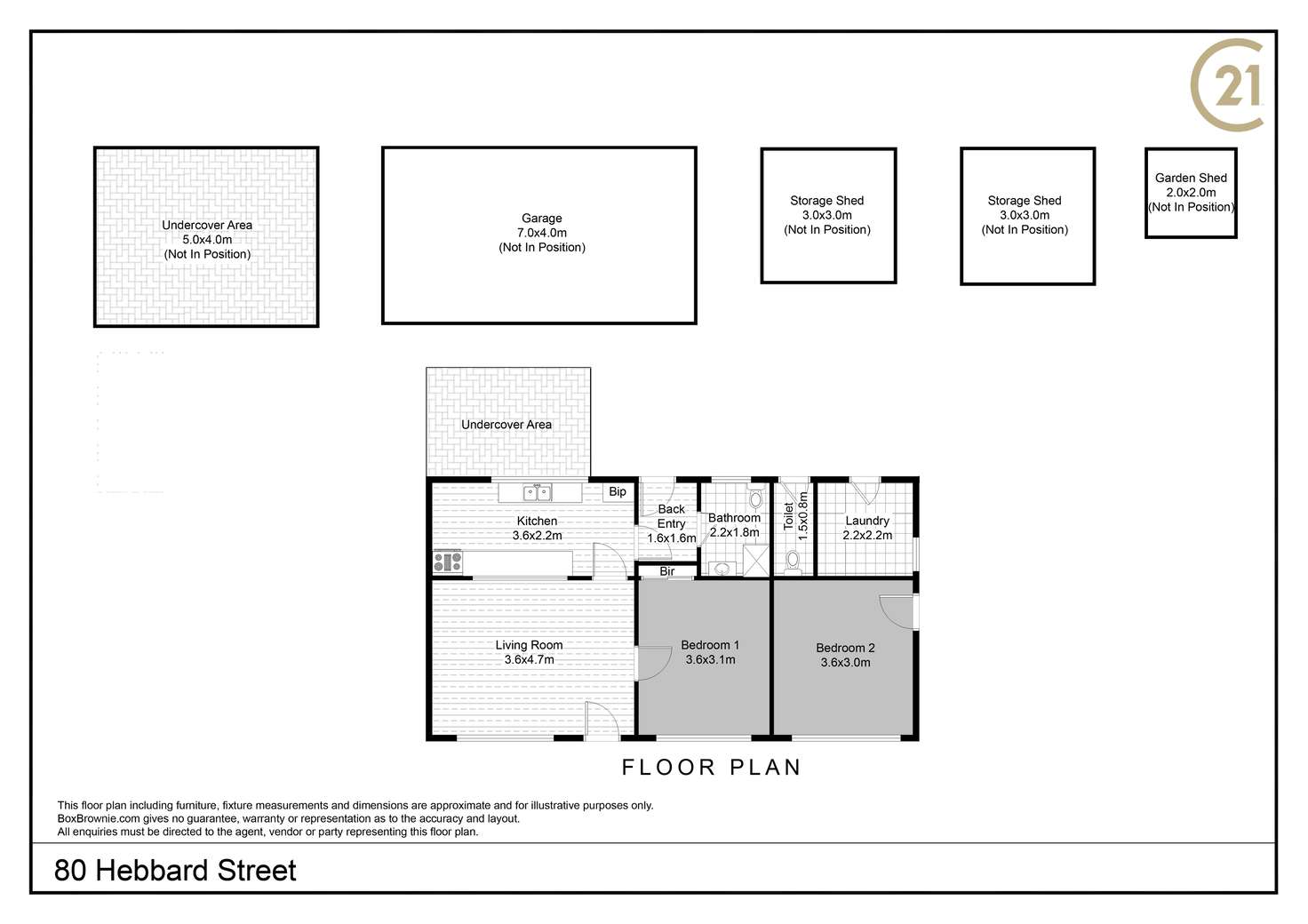 Floorplan of Homely house listing, 80 Hebbard Street, Broken Hill NSW 2880