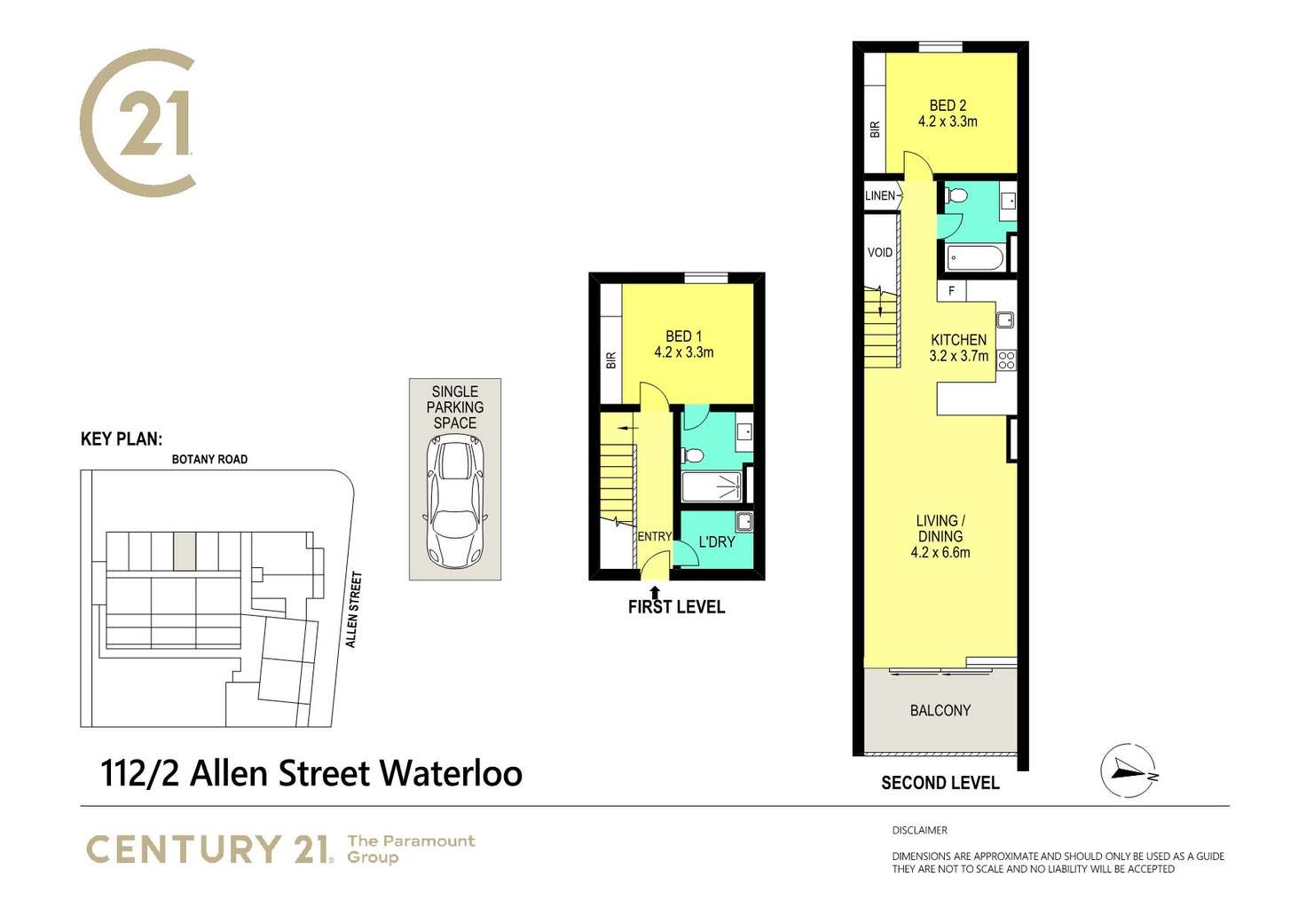 Floorplan of Homely apartment listing, 112/2 Allen Street, Waterloo NSW 2017