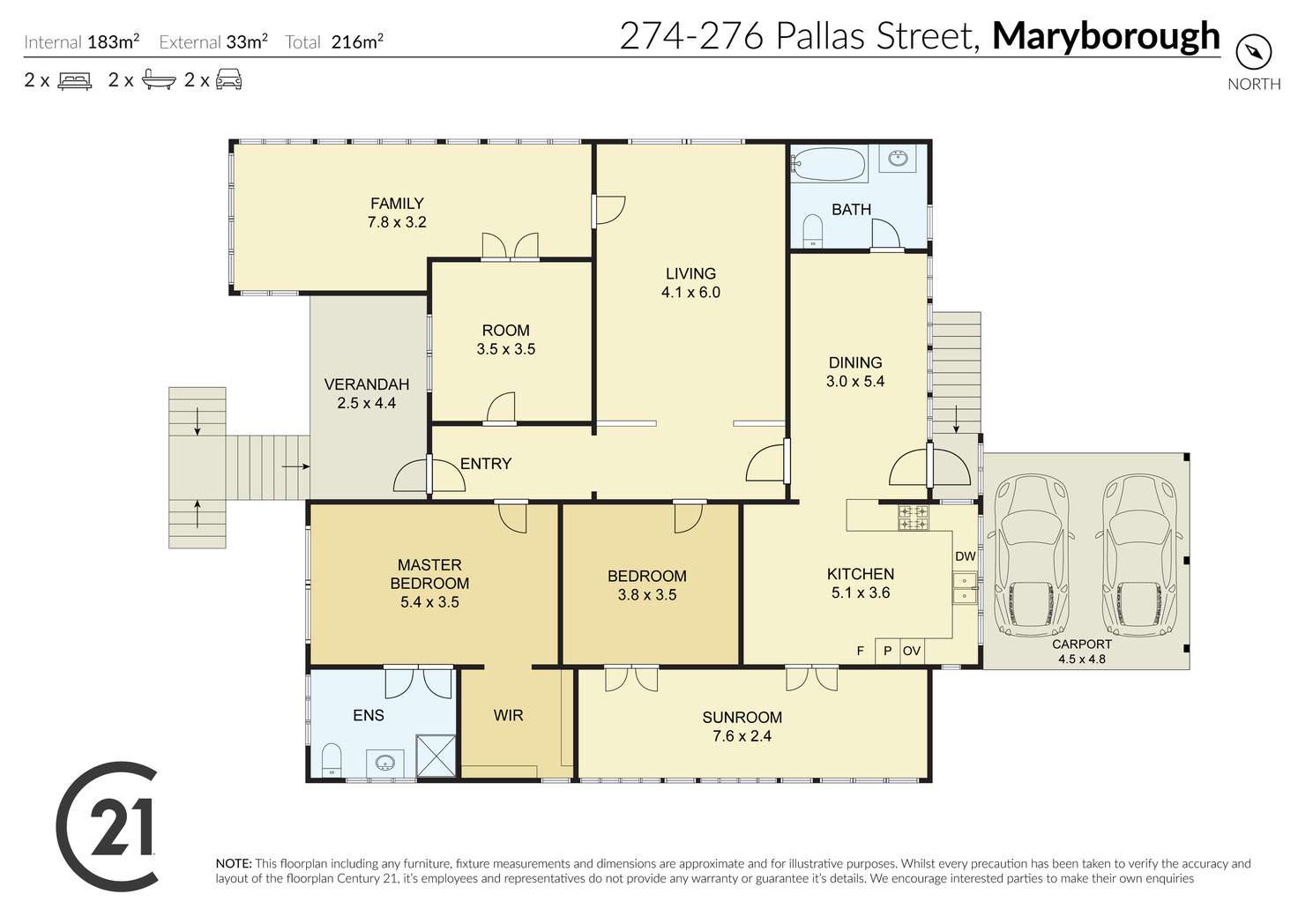 Floorplan of Homely house listing, 274-276 Pallas Street, Maryborough QLD 4650