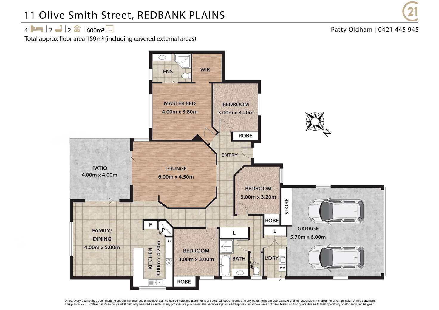 Floorplan of Homely house listing, 11 Olive Smith Street, Redbank Plains QLD 4301